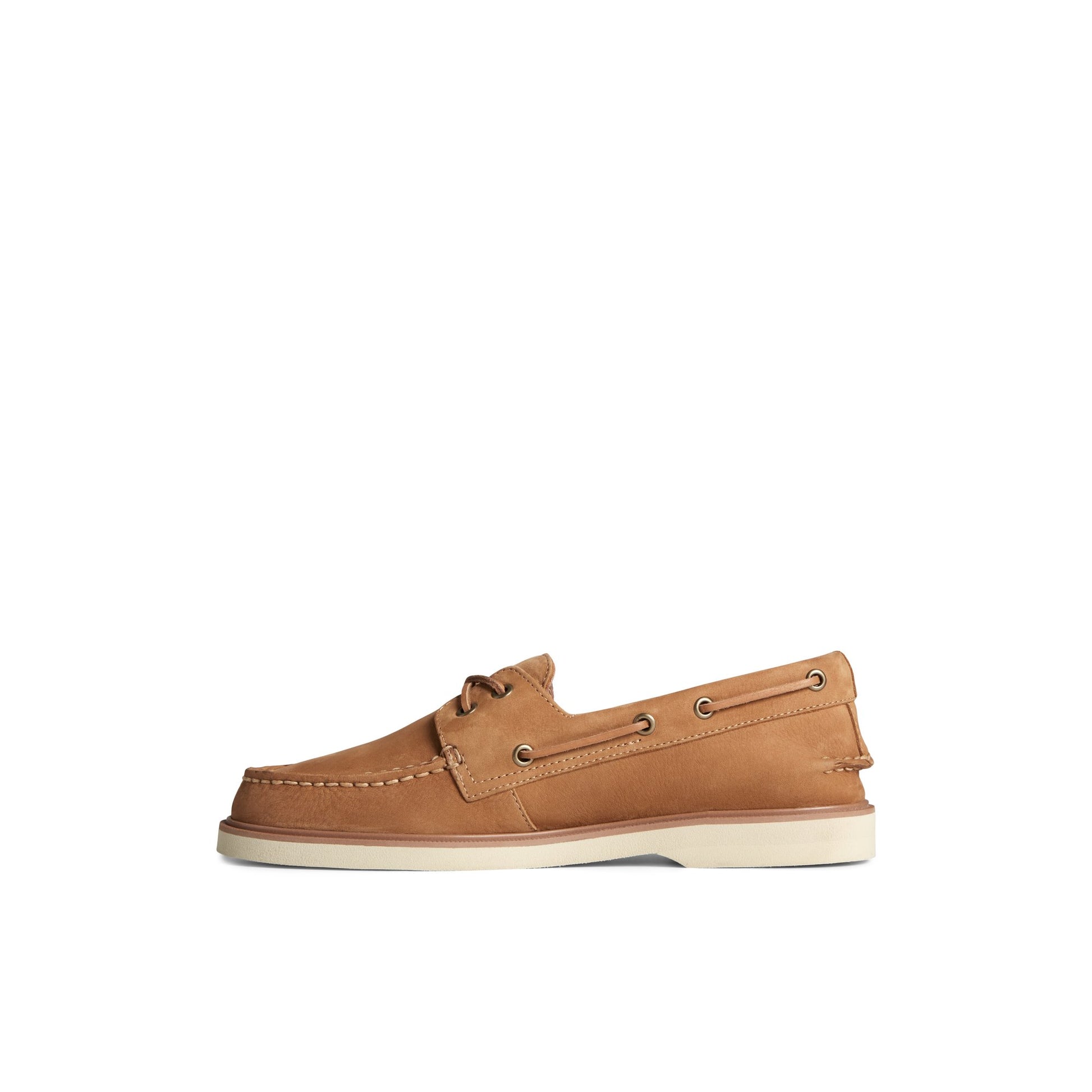 Side view of Medium beige Authentic Original™ Double Sole Nubuck Boat Shoe Boat Shoes