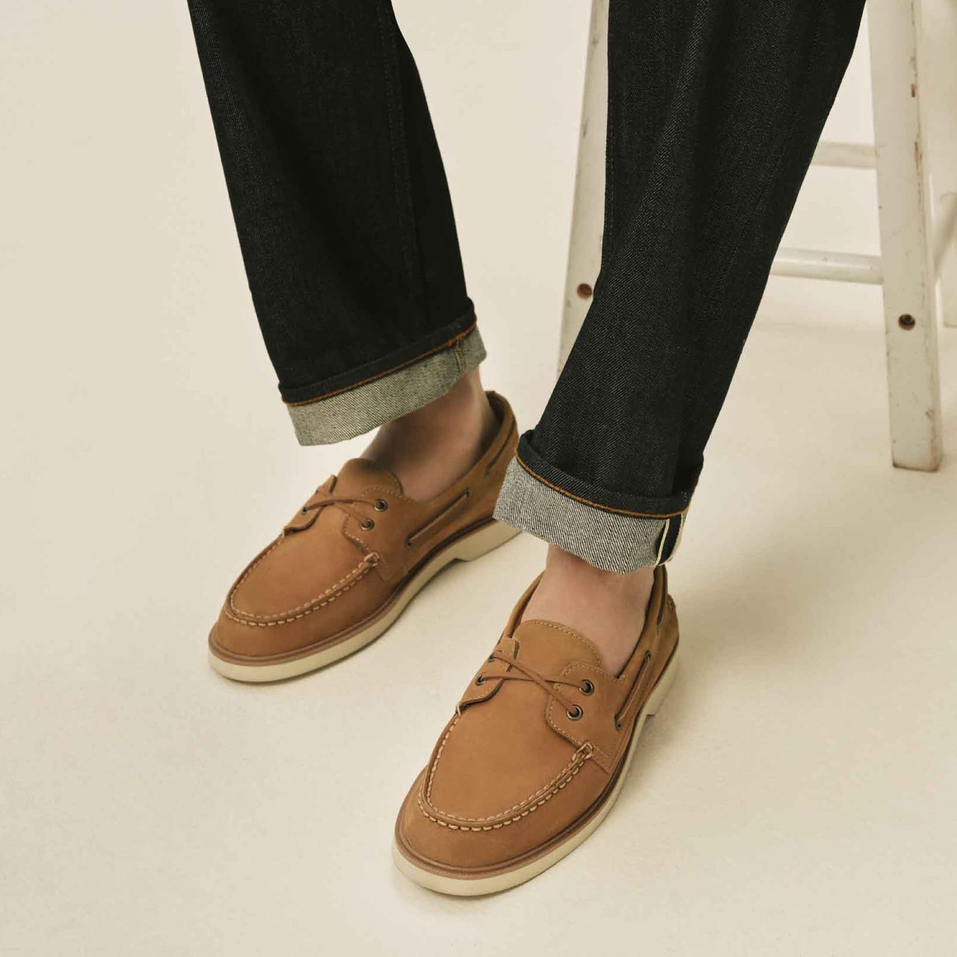 Product media for Authentic Original™ Double Sole Nubuck Boat Shoe
