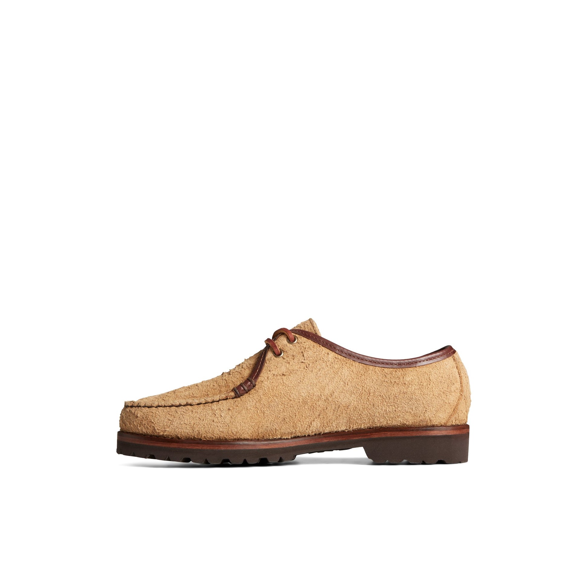 Side view of Brown Captain's Oxford by Chris Echevarria Captain's Oxford Dress Shoes