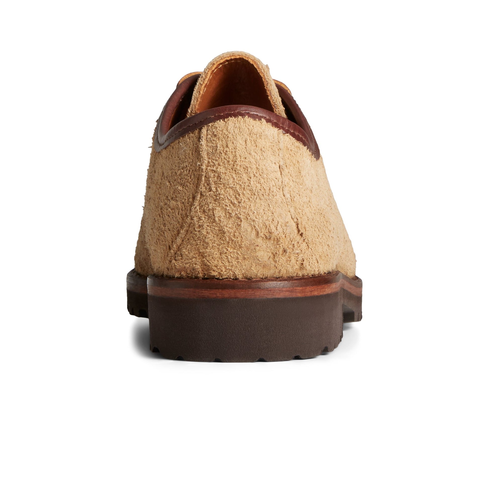 Close-up of the Brown Captain's Oxford by Chris Echevarria Captain's Oxford Dress Shoes