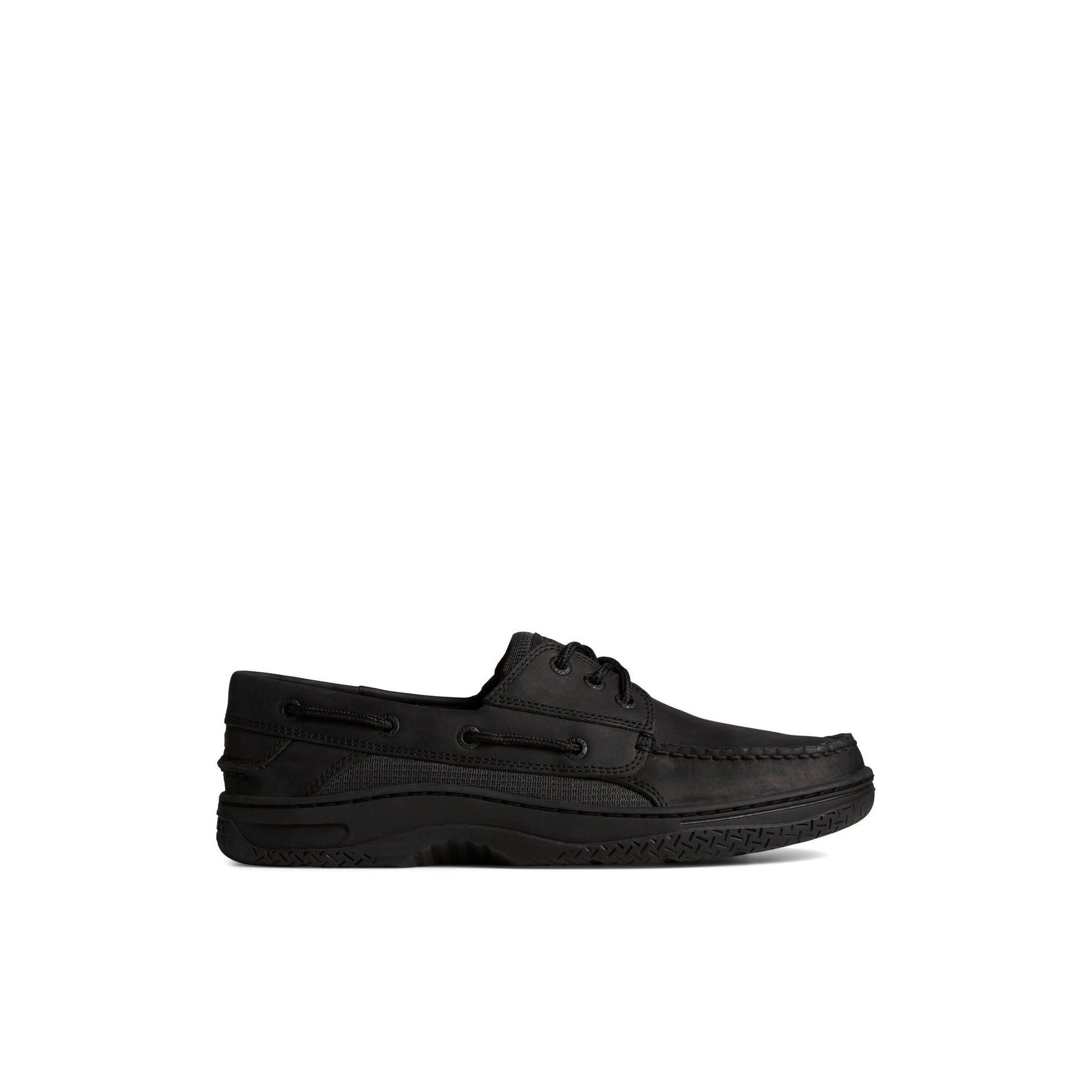 Main View of Black Billfish™ 3-Eye Leather Boat Shoe Boat Shoes for Mens