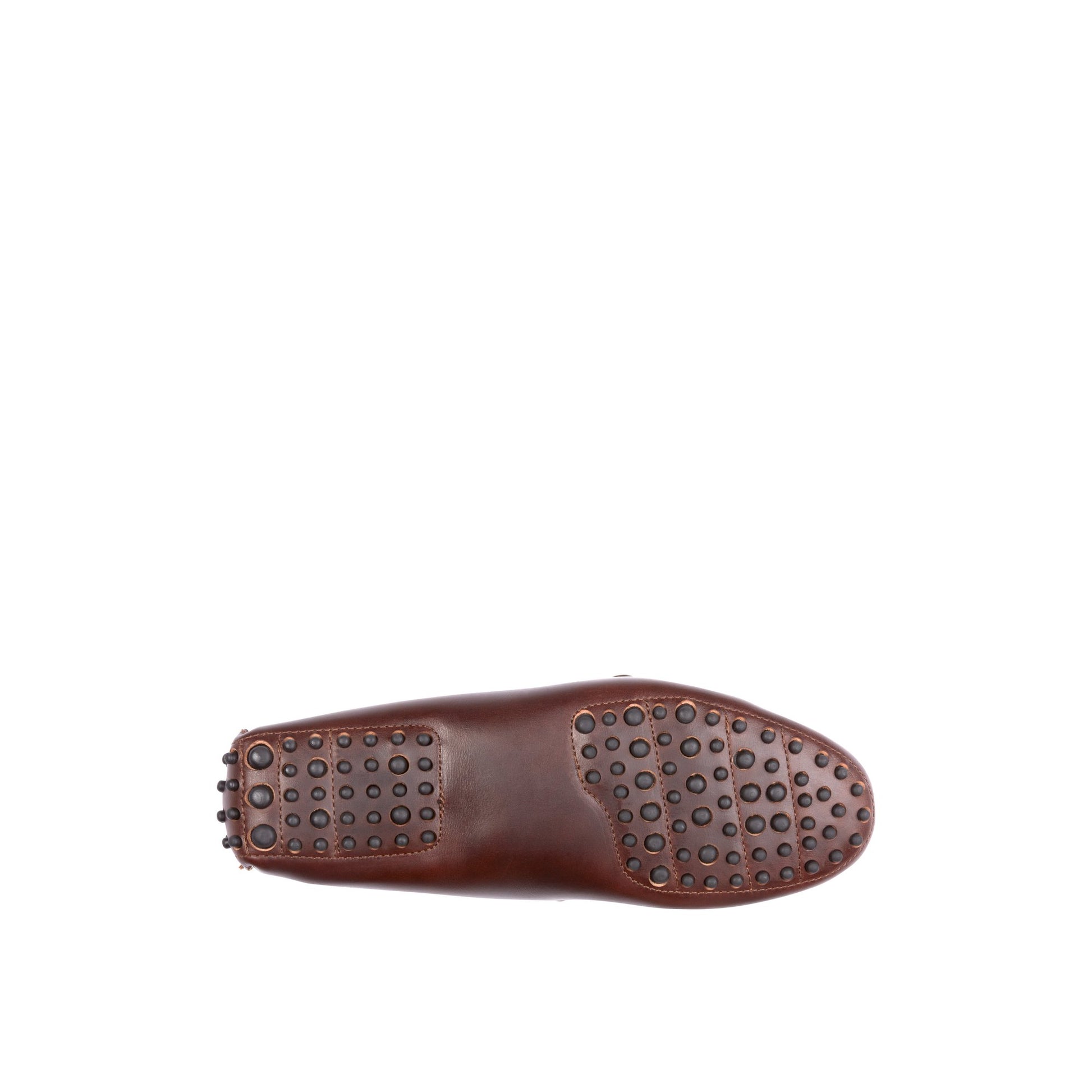 View of Brown Gold Cup™ Handcrafted in Maine 1-Eye Driver Driver Loafer Casual Shoes's sole