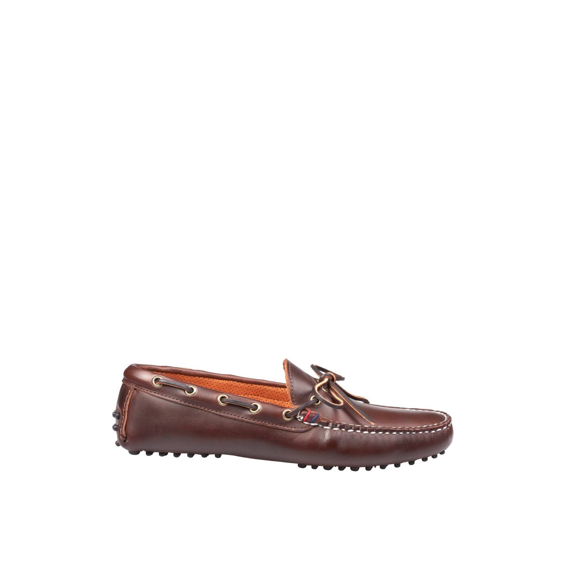 Main View of Brown Gold Cup™ Handcrafted in Maine 1-Eye Driver Driver Loafer Casual Shoes for Mens