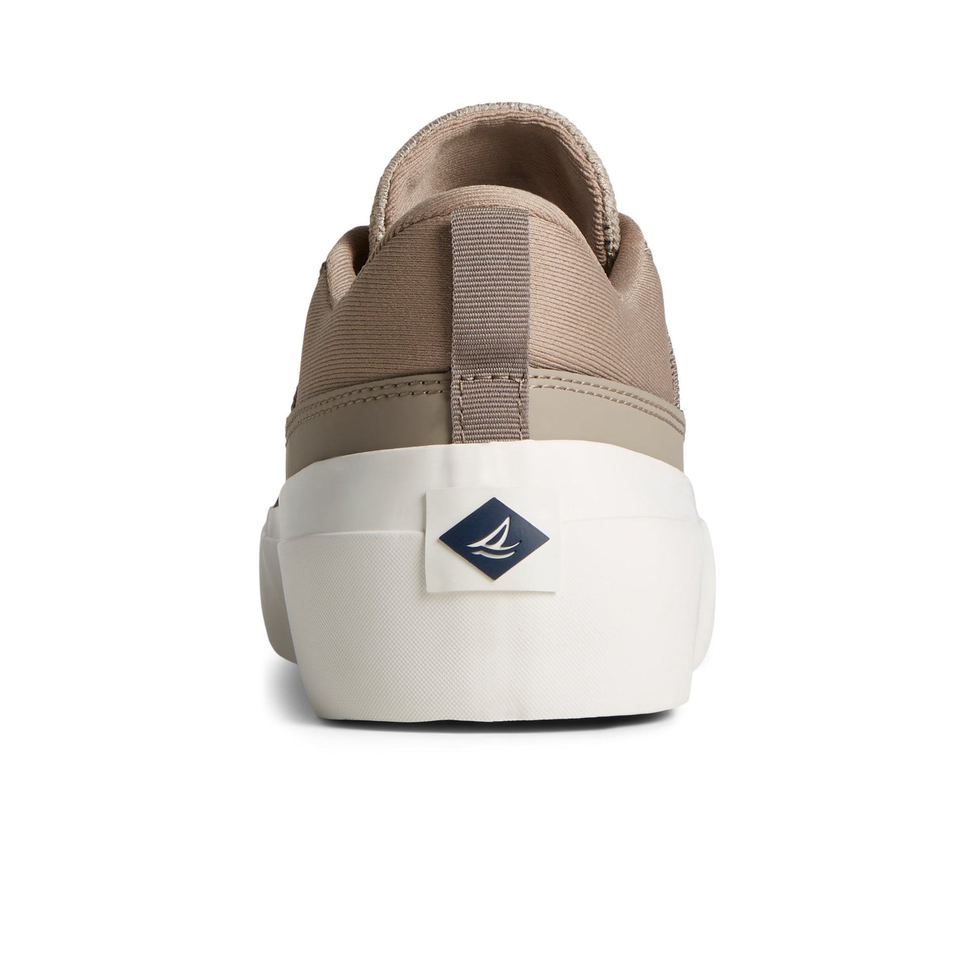 Close-up of the Medium Beige SeaCycled™ Fairlead Sneaker Vulcanized Sneaker