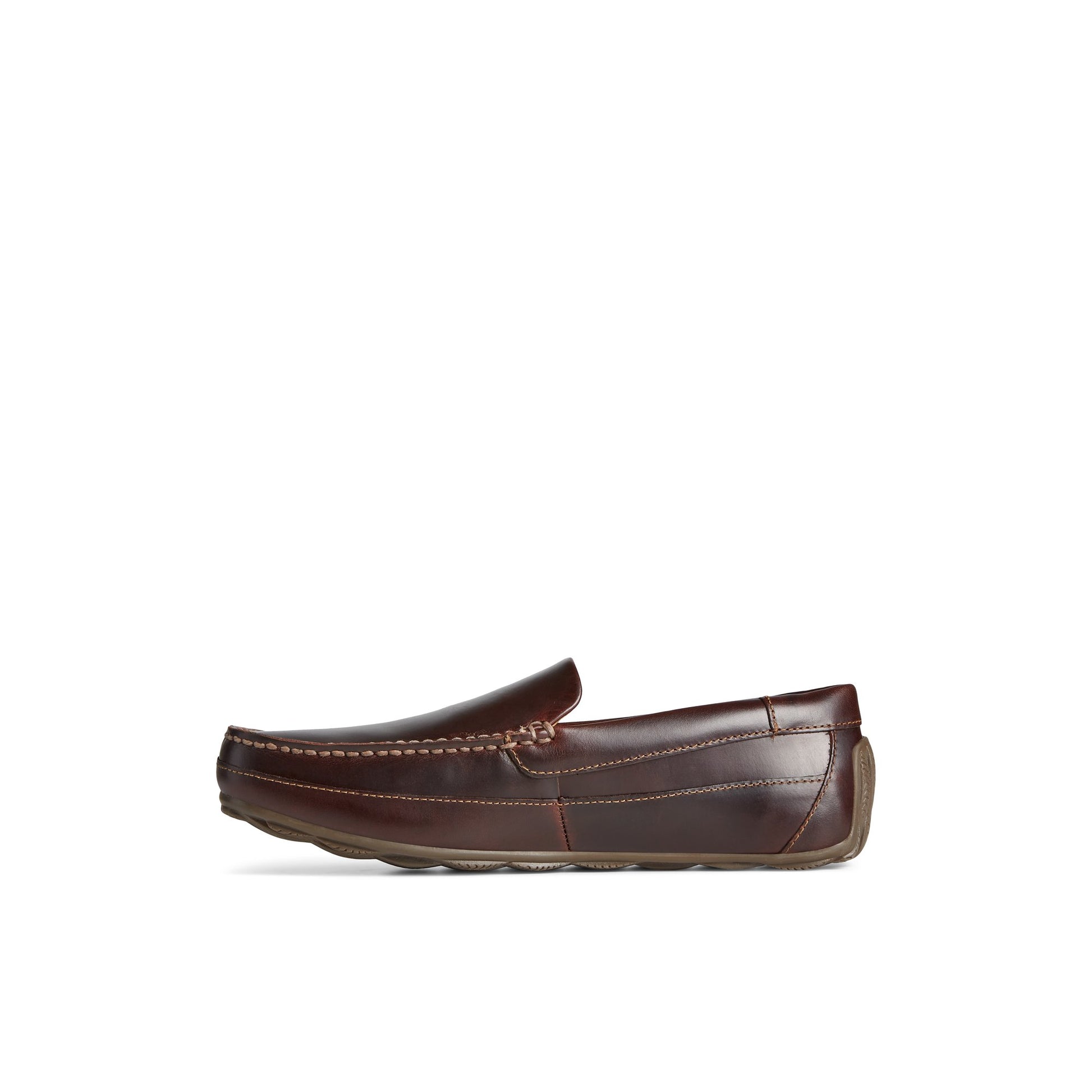 Side view of Dark Brown Hampden Venetian Loafer Driver Loafer Casual Shoes