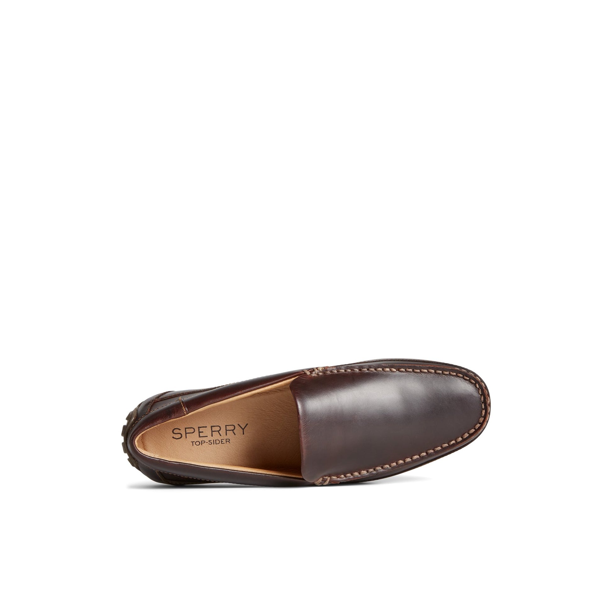 Top-down view of the Dark Brown Hampden Venetian Loafer Driver Loafer Casual Shoes