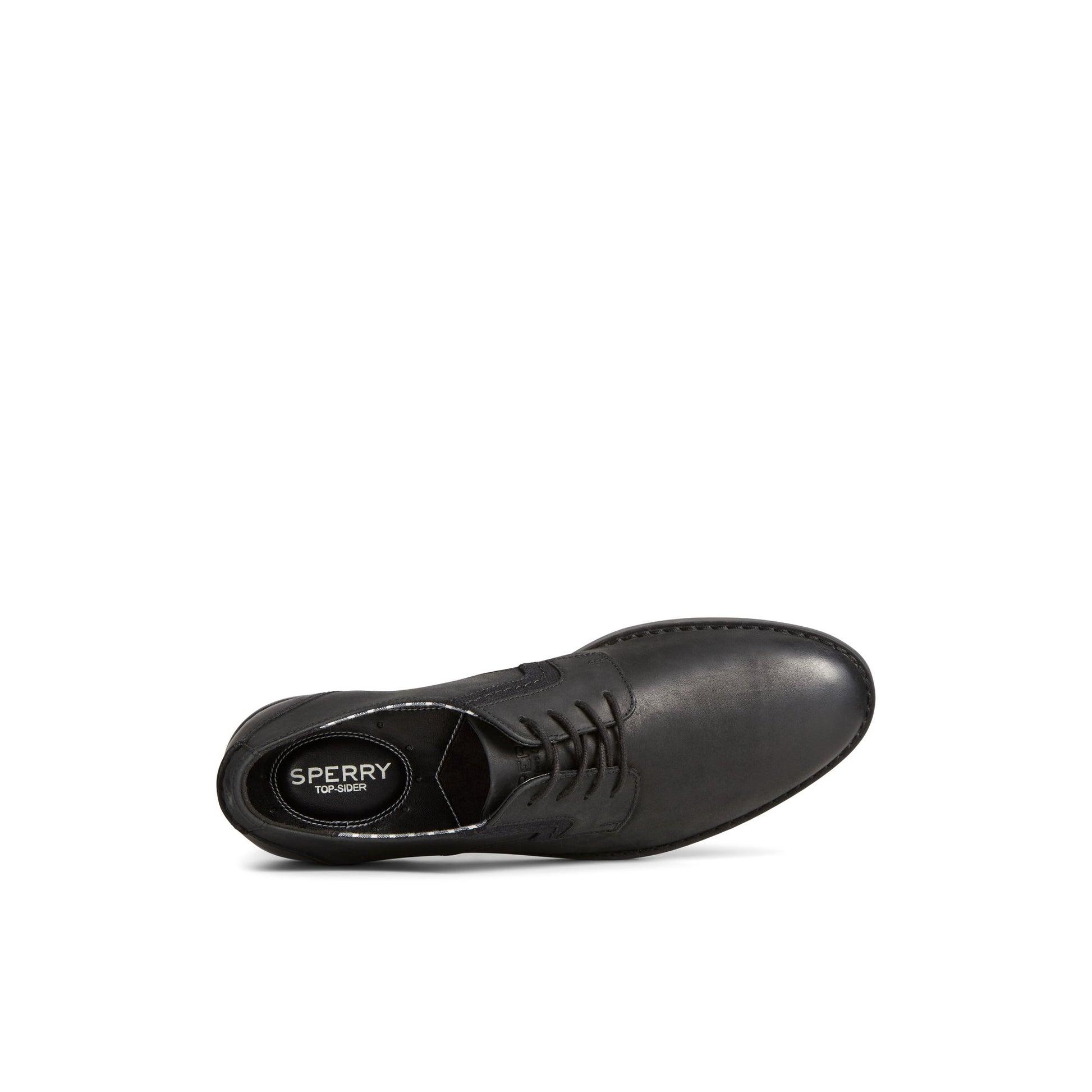 Top-down view of the Black Newman Oxford Dress Shoe Oxford Dress Shoes