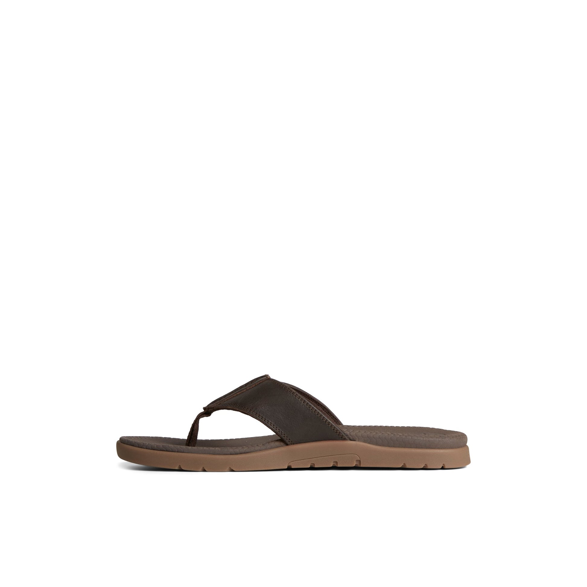 Side view of Brown Santa Cruz II Thong Sandal Flip Flop Thong Sandals