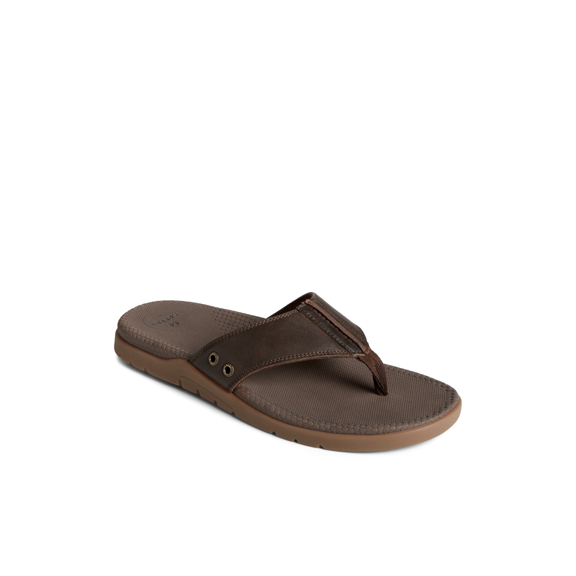 Three-quarter angle of Brown Santa Cruz II Thong Sandal Flip Flop Thong Sandals's front side