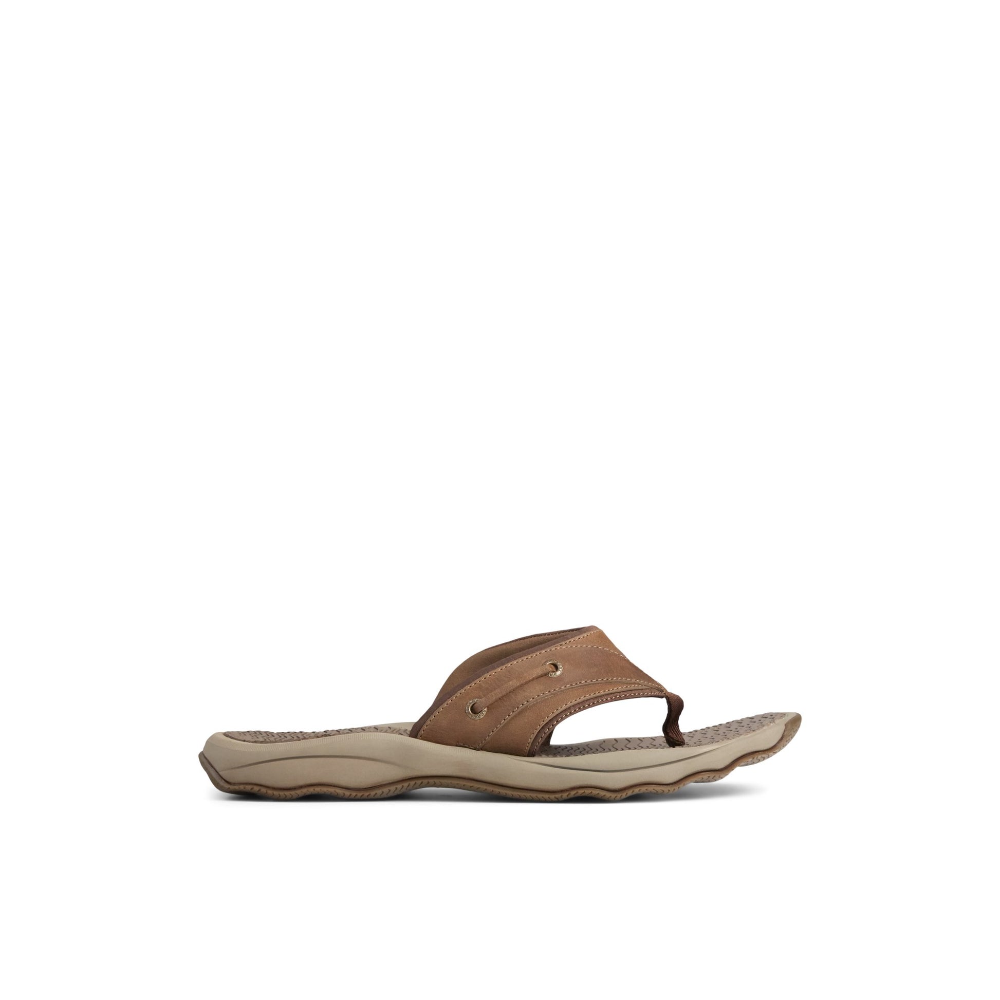 Main View of Brown Outer Banks Flip Flop Flip Flop Thong Sandals for Mens