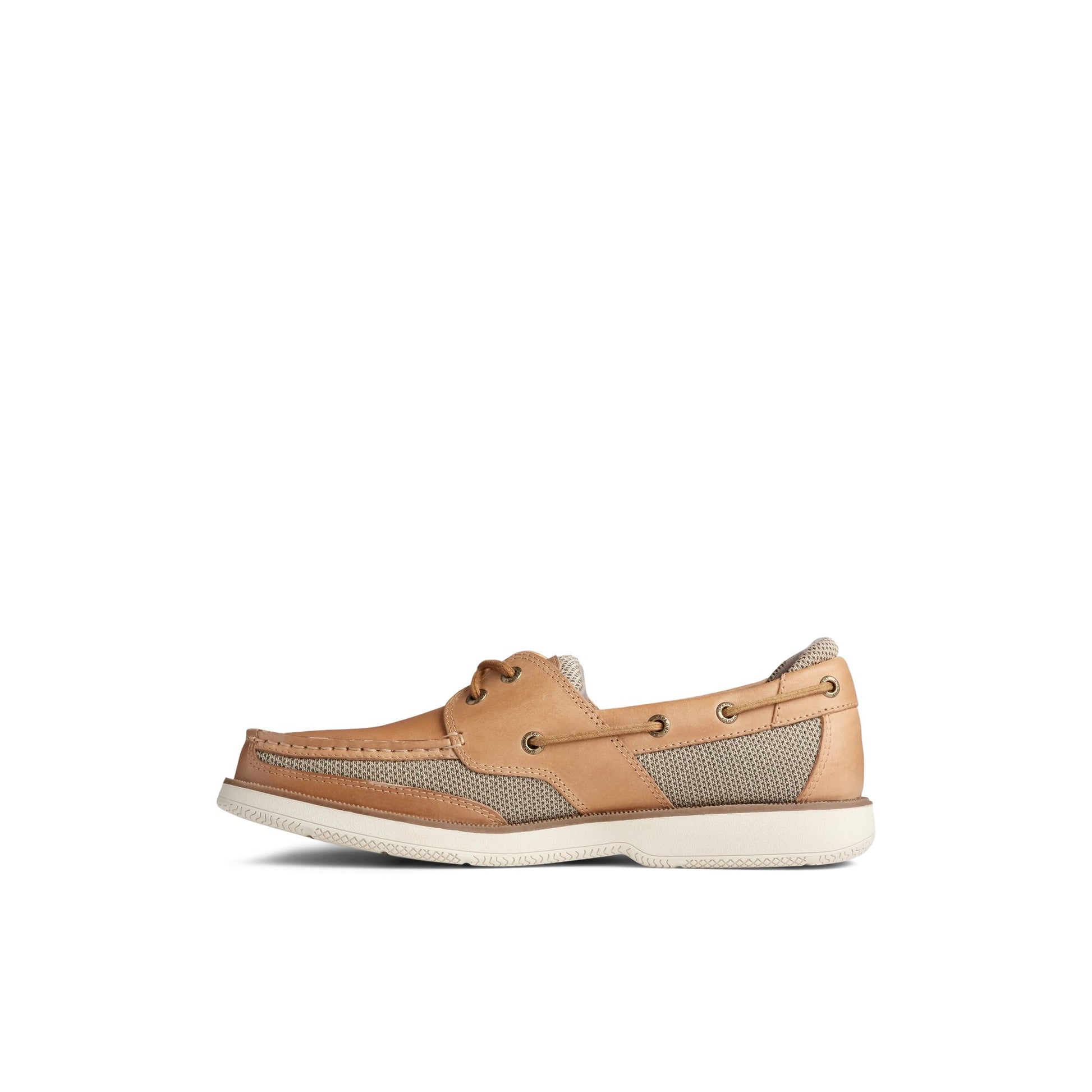Side view of White Surveyor 2-Eye Boat Shoe Boat Shoes