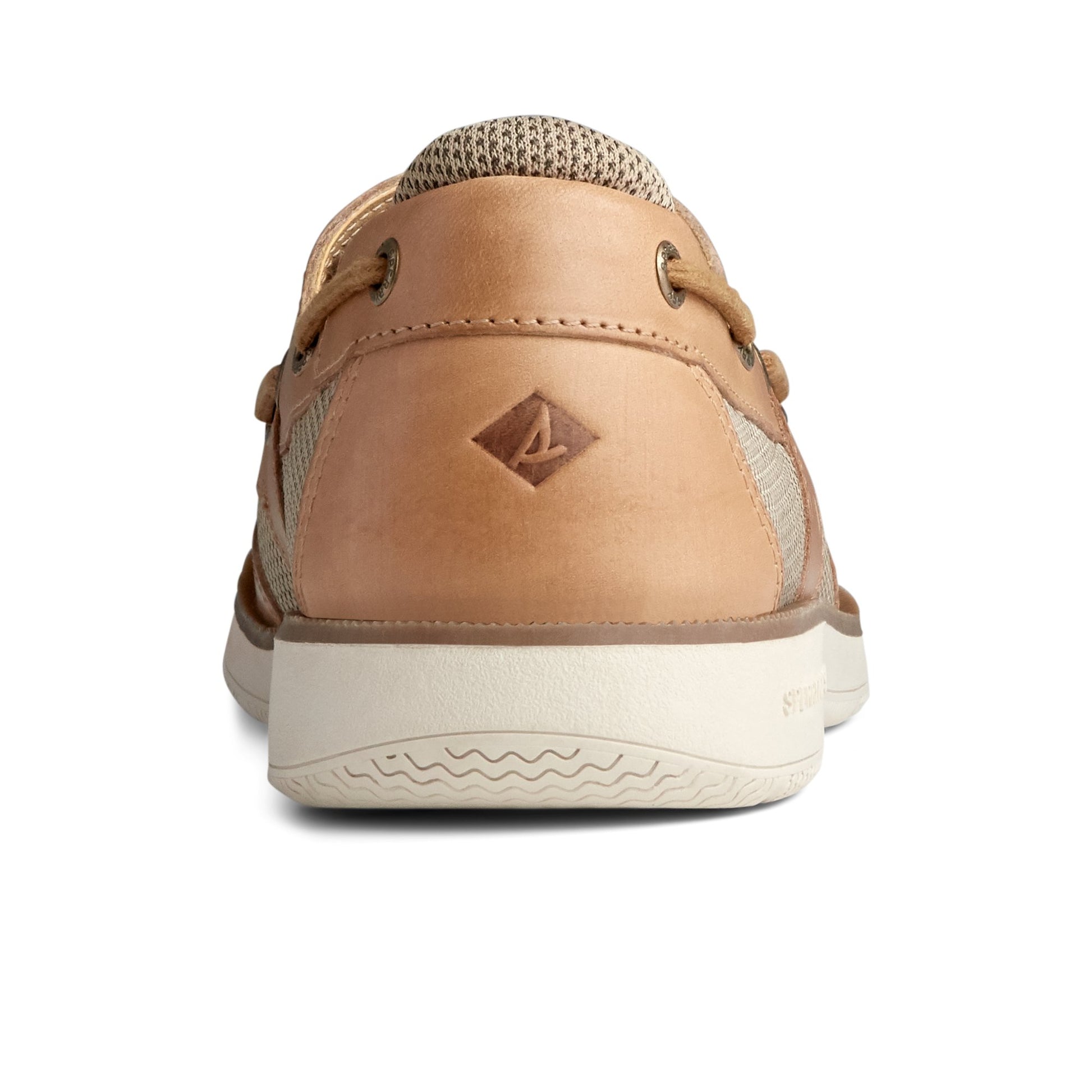 Close-up of the White Surveyor 2-Eye Boat Shoe Boat Shoes