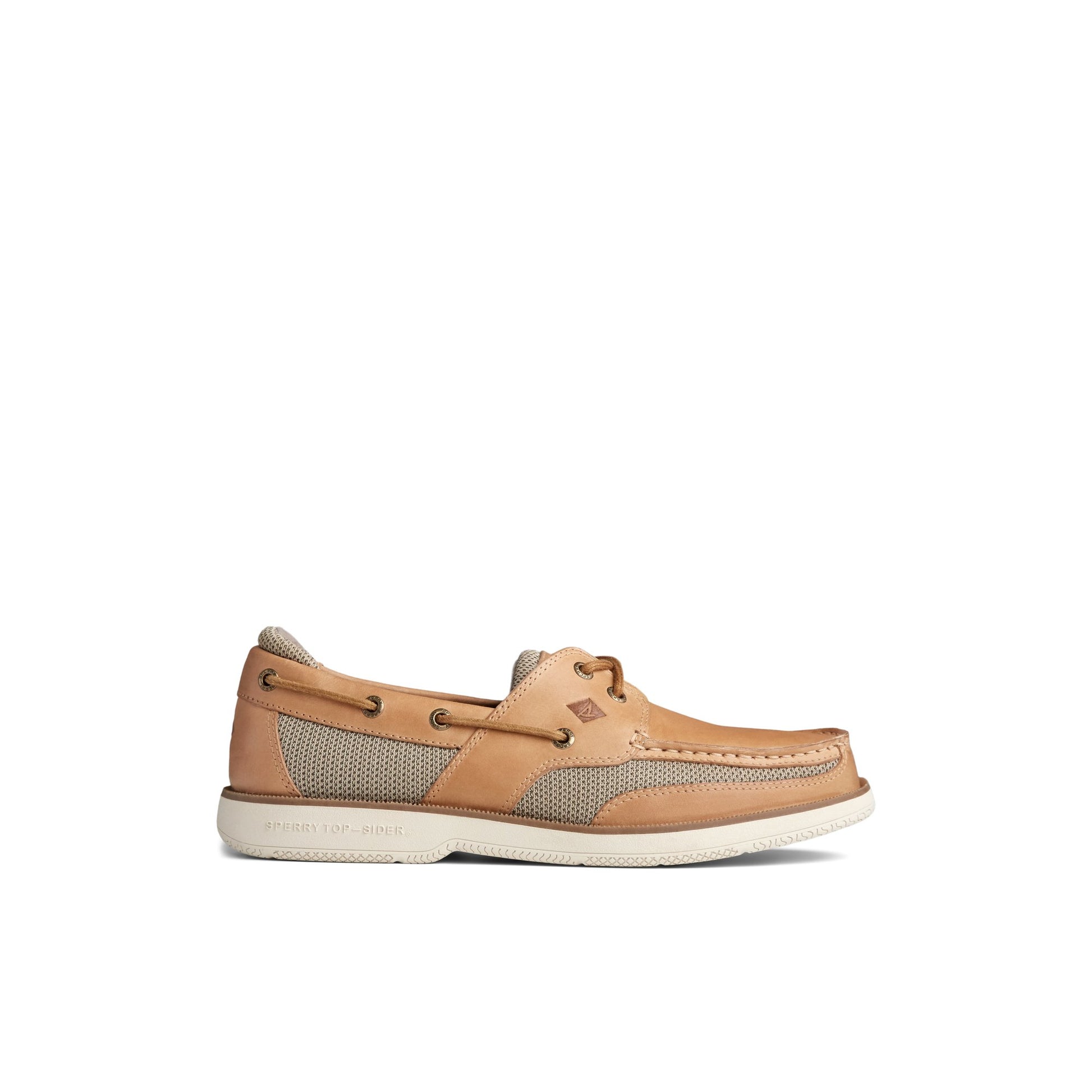 Main View of White Surveyor 2-Eye Boat Shoe Boat Shoes for Mens