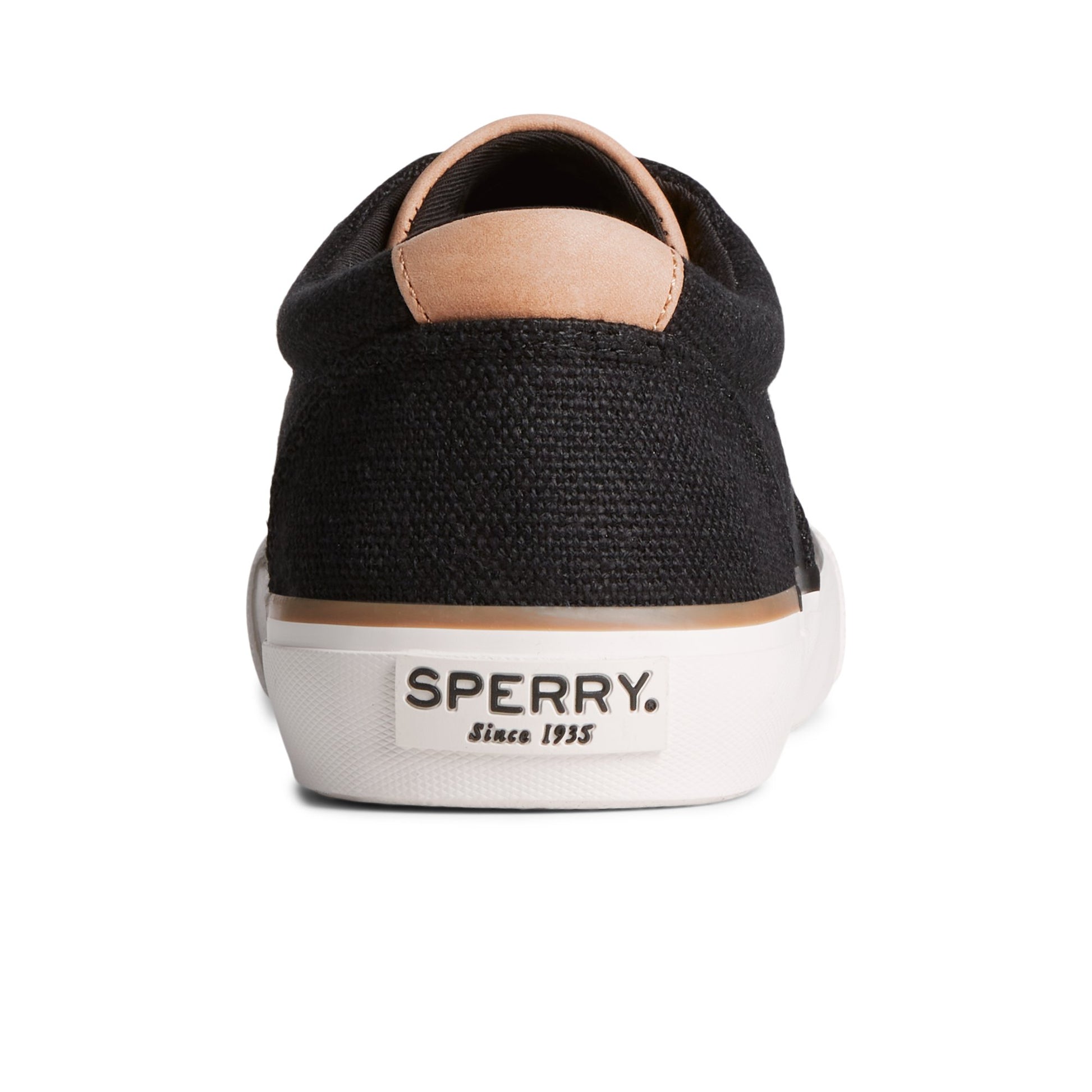 Close-up of the Black SeaCycled™ Striper II CVO Baja Sneaker Vulcanized Sneaker