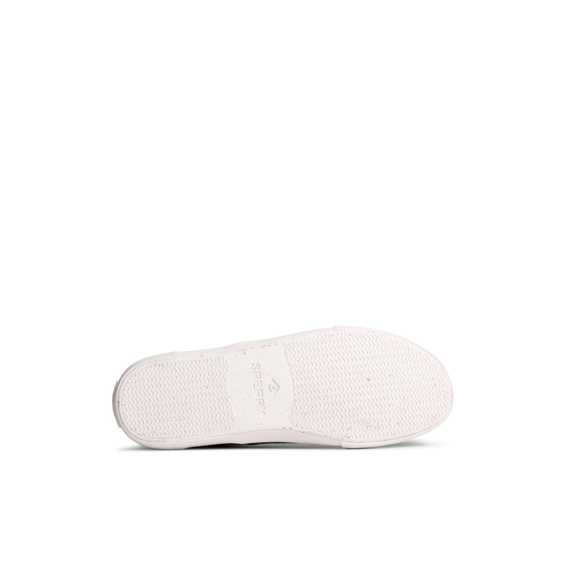 View of Black SeaCycled™ Striper II CVO Baja Sneaker Vulcanized Sneaker's sole