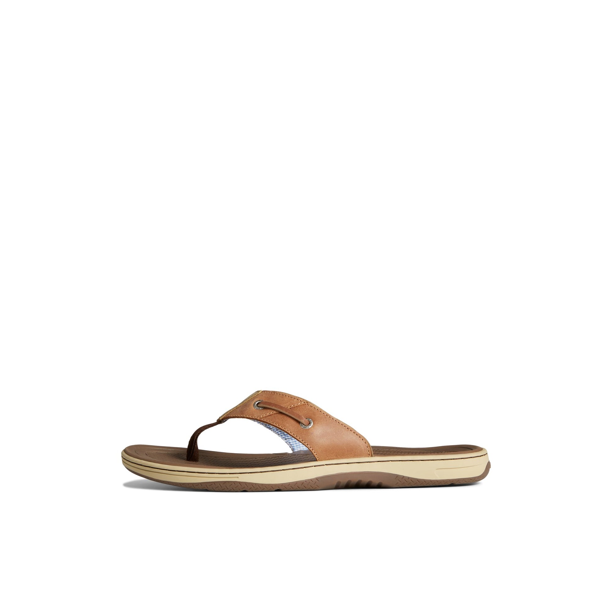 Side view of Dark Beige Baitfish Flip-Flops