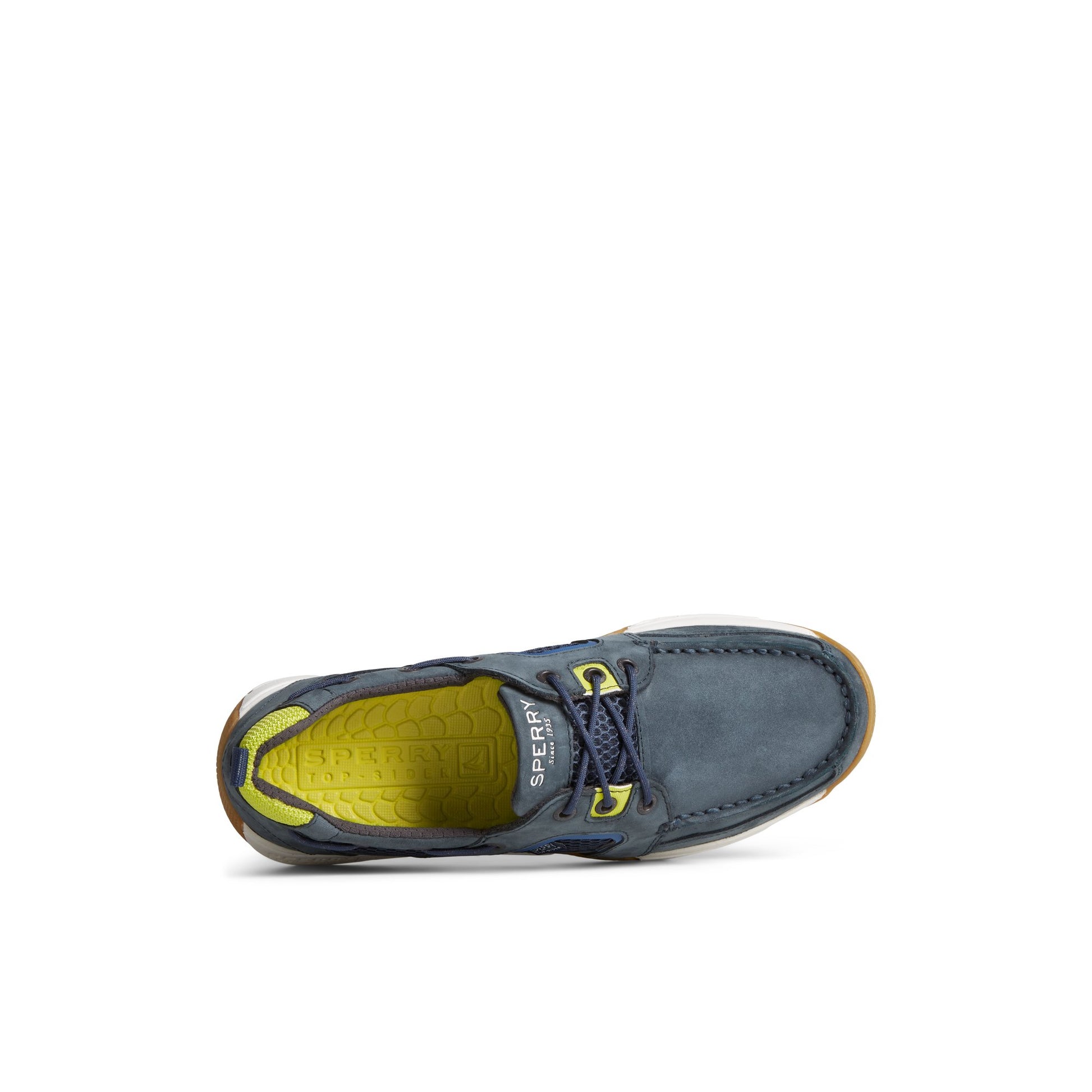 Top-down view of the Navy Sea Kite Sport Moc Boat Shoe Boat Shoe Sneaker