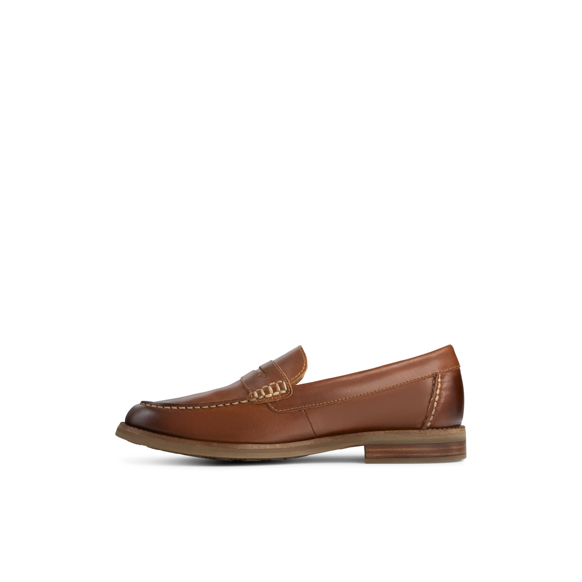 Side view of Medium Beige Topsfield Penny Loafer Penny Loafer