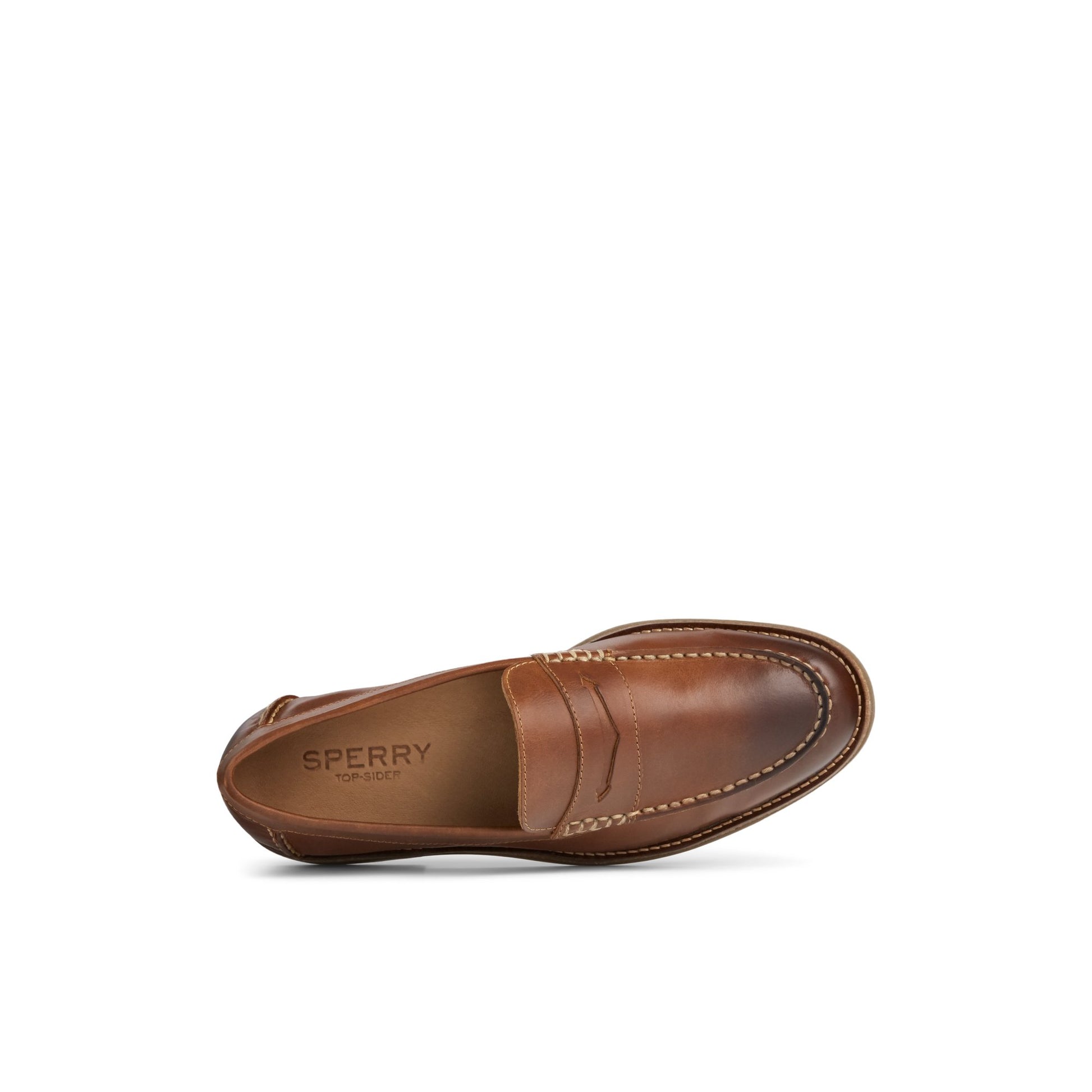 Top-down view of the Medium Beige Topsfield Penny Loafer Penny Loafer