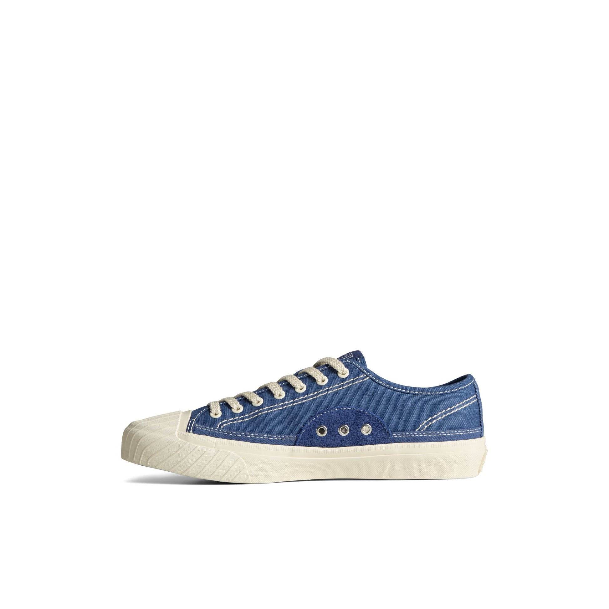 Side view of Blue Racquet Oxford Sneaker Tennis Sneakers