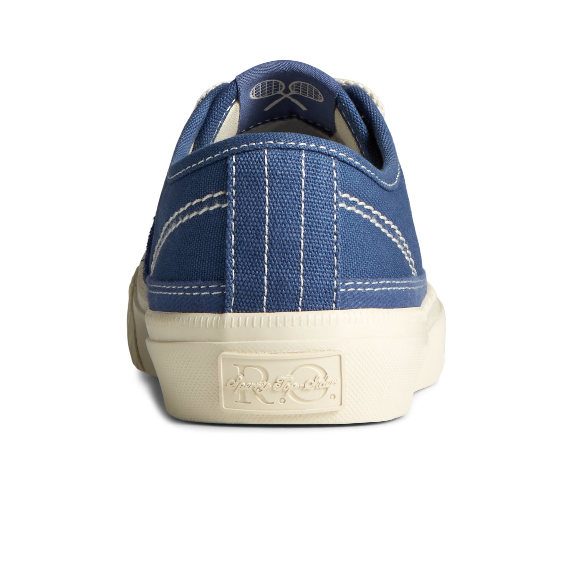 Close-up of the Blue Racquet Oxford Sneaker Tennis Sneakers