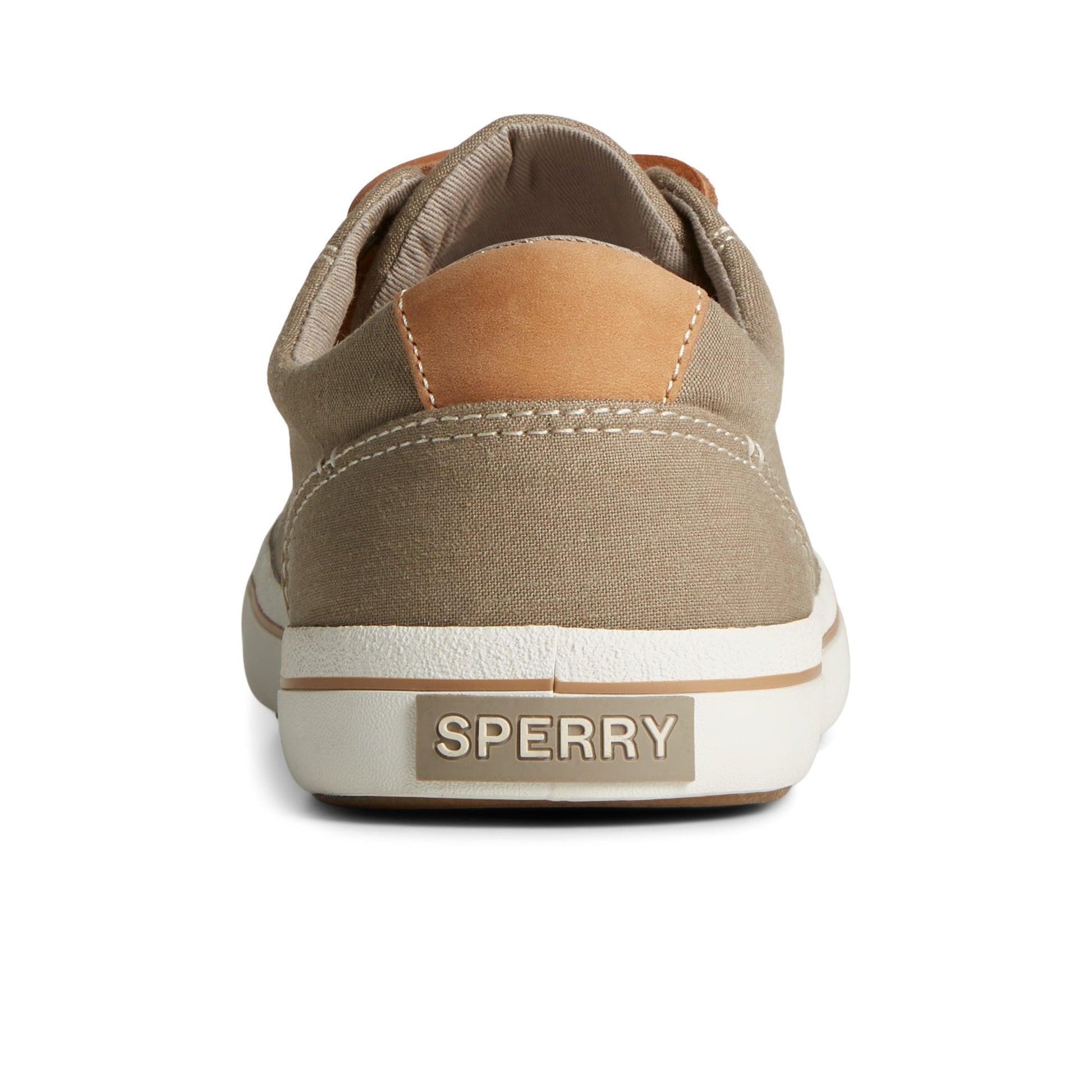 Close-up of the Medium Beige Striper II Linen LTT Sneaker Sneakers