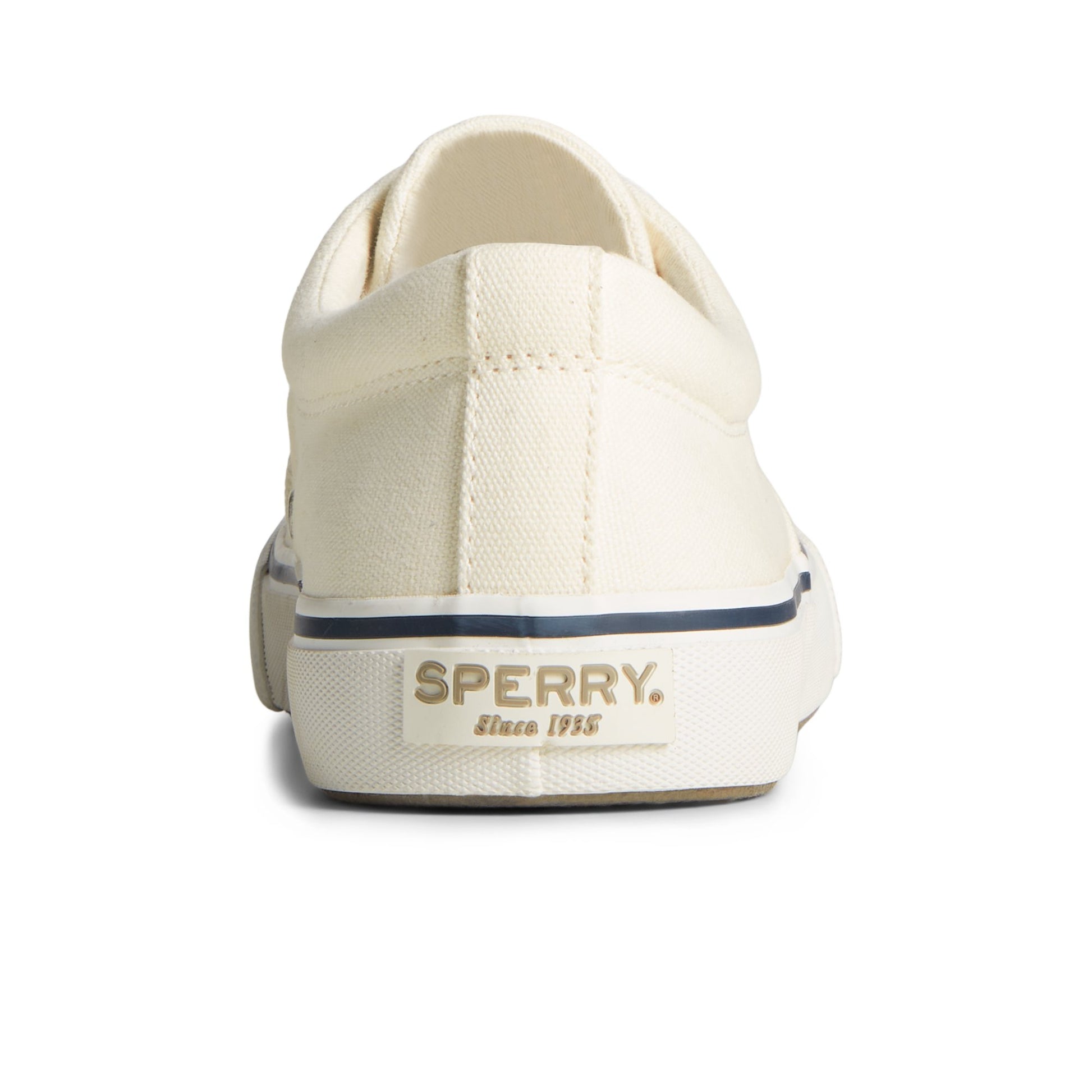 Close-up of the White Striper II Canvas CVO Sneaker Vulcanized Sneaker