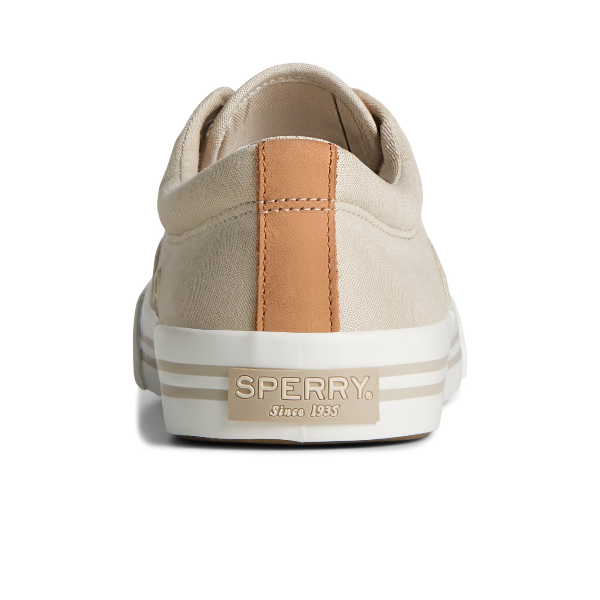 Close-up of the Grey Striper II Linen CVO Sneaker Vulcanized Sneaker