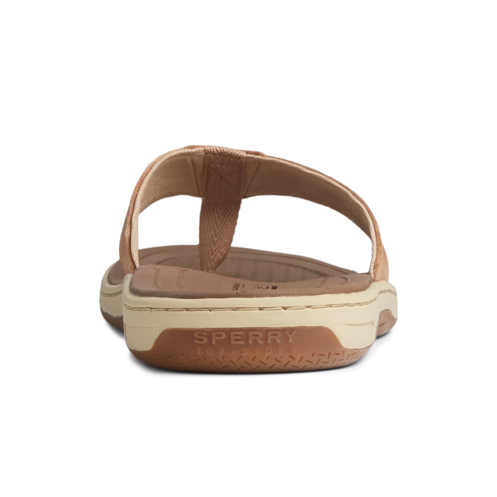 Close-up of the Brown Havasu Leather Thong Sandal Flip Flop Thong Sandals