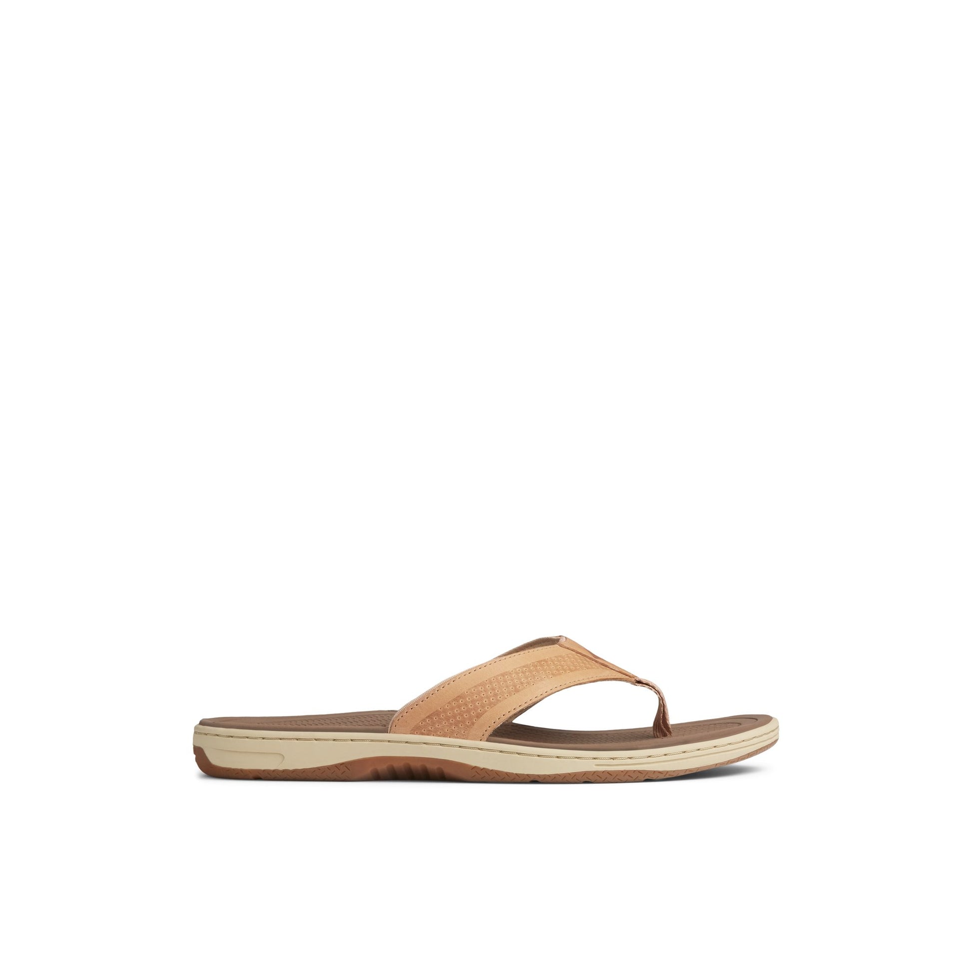 Main View of Brown Havasu Leather Thong Sandal Flip Flop Thong Sandals for Mens