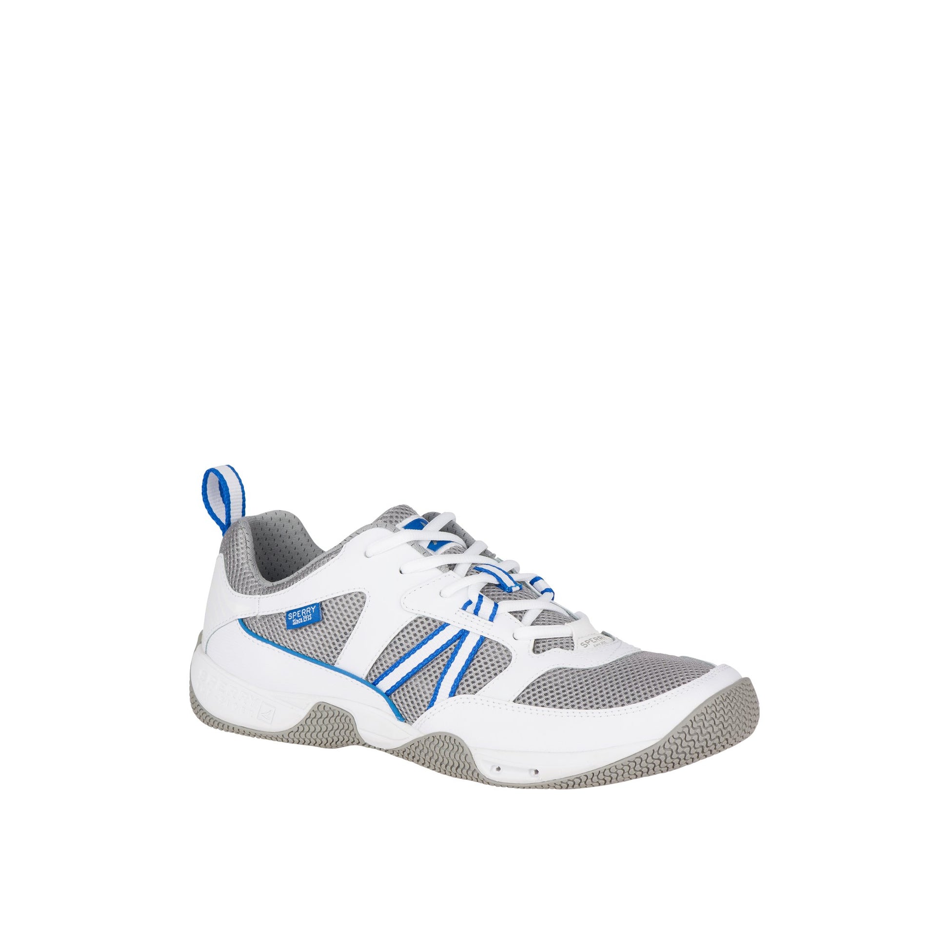 Three-quarter angle of White Harbormaster Sneaker Sneakers's front side