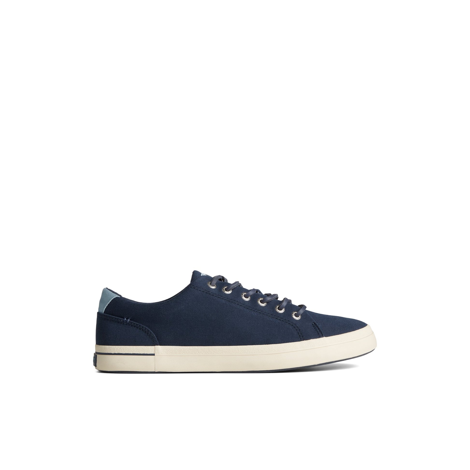 Main View of Navy SeaCycled™ Striper II Textile Sneaker Vulcanized Sneaker for Unisex