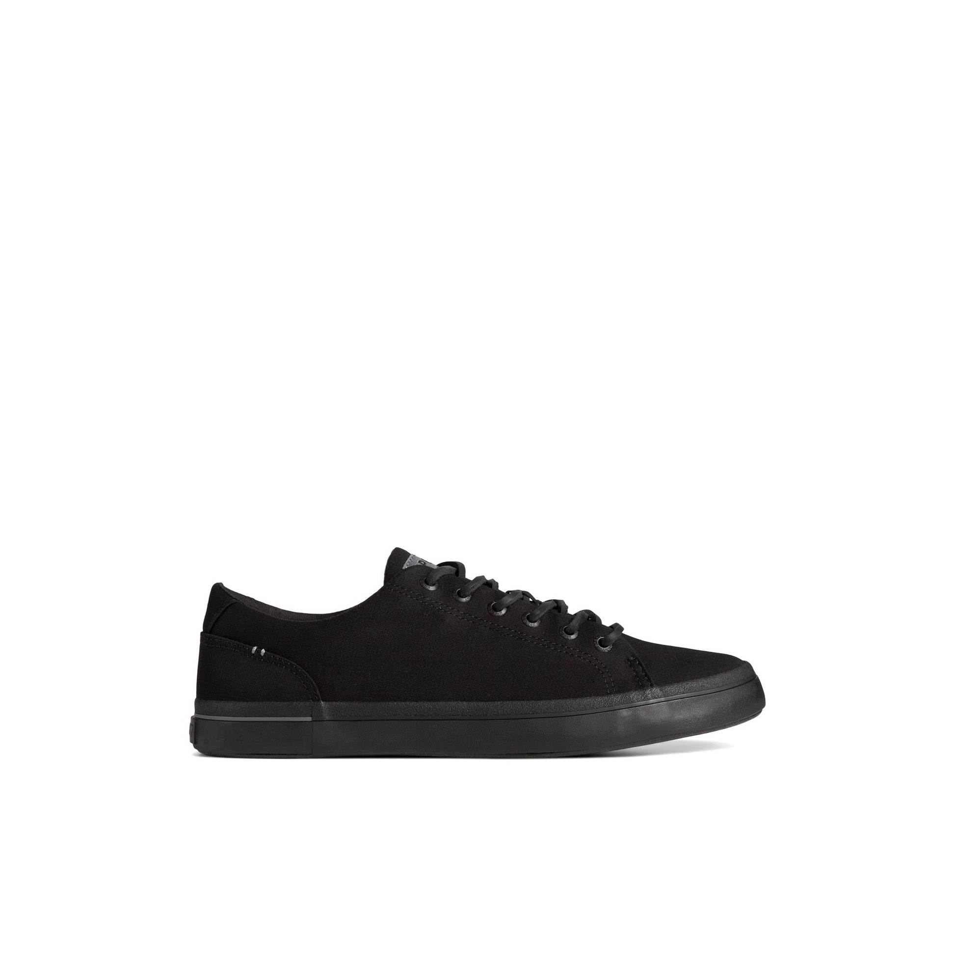 Main View of Black SeaCycled™ Striper II Textile Sneaker Vulcanized Sneaker for Unisex