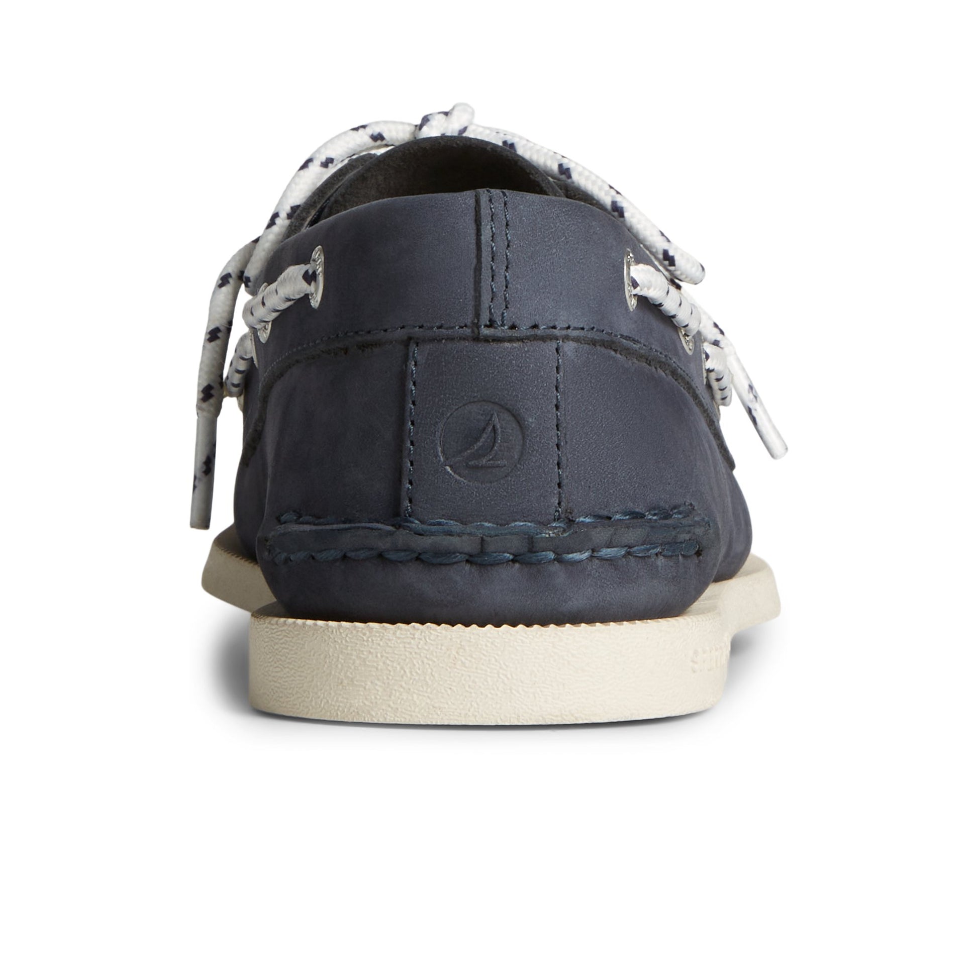 Close-up of the Navy Authentic Original™ Nautical Nubuck Boat Shoe Boat Shoes