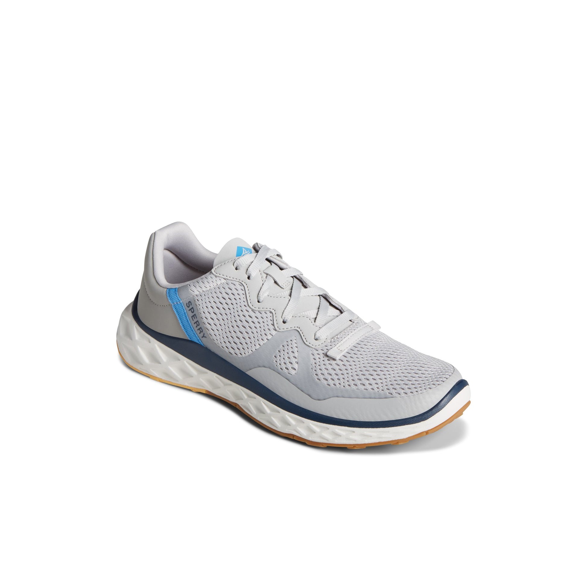 Three-quarter angle of Grey SeaCycled™ Headsail Sneaker Sneakers's front side