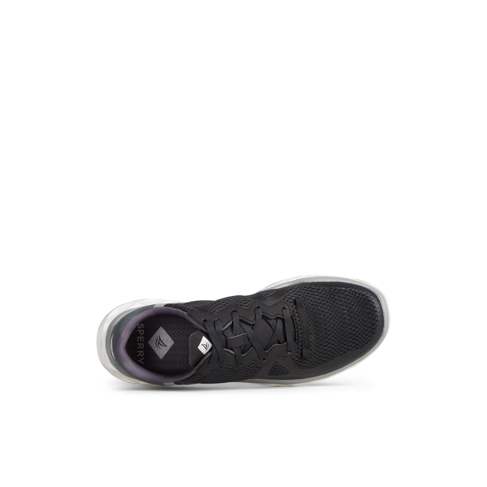 Top-down view of the Black SeaCycled™ Headsail Sneaker Sport Sneaker