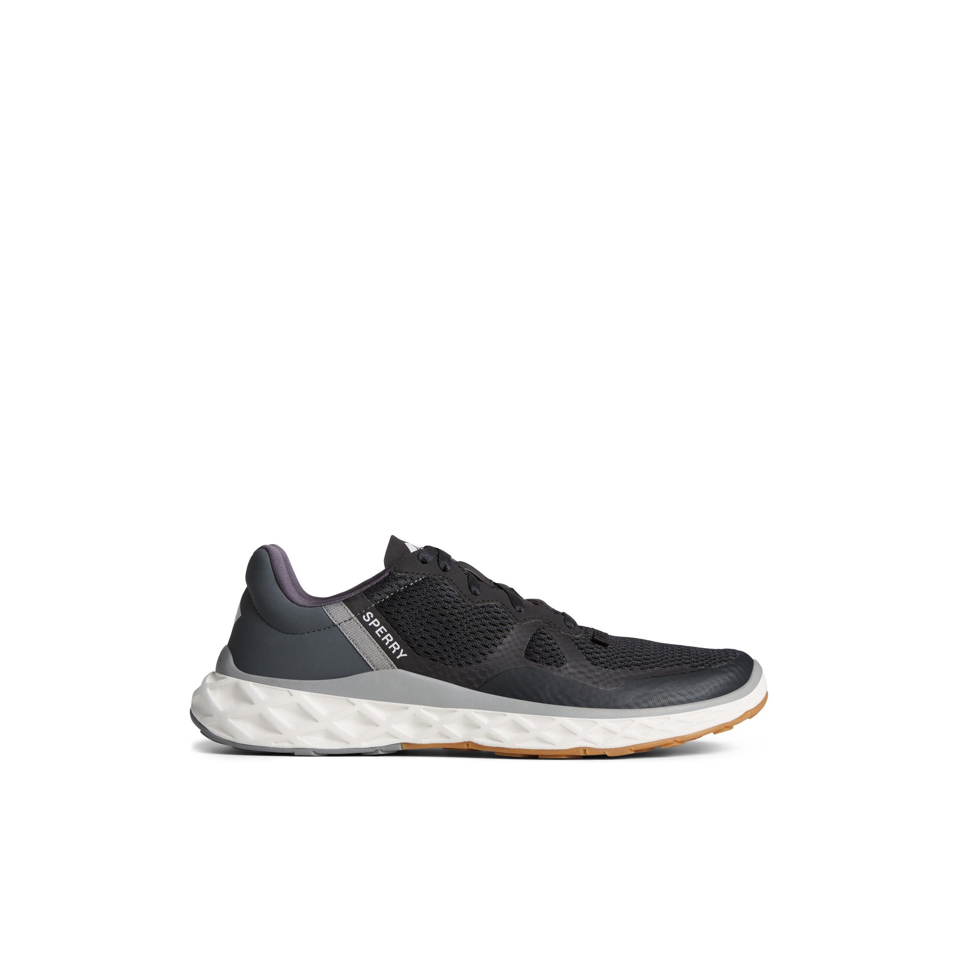 Main View of Black SeaCycled™ Headsail Sneaker Sport Sneaker for Mens