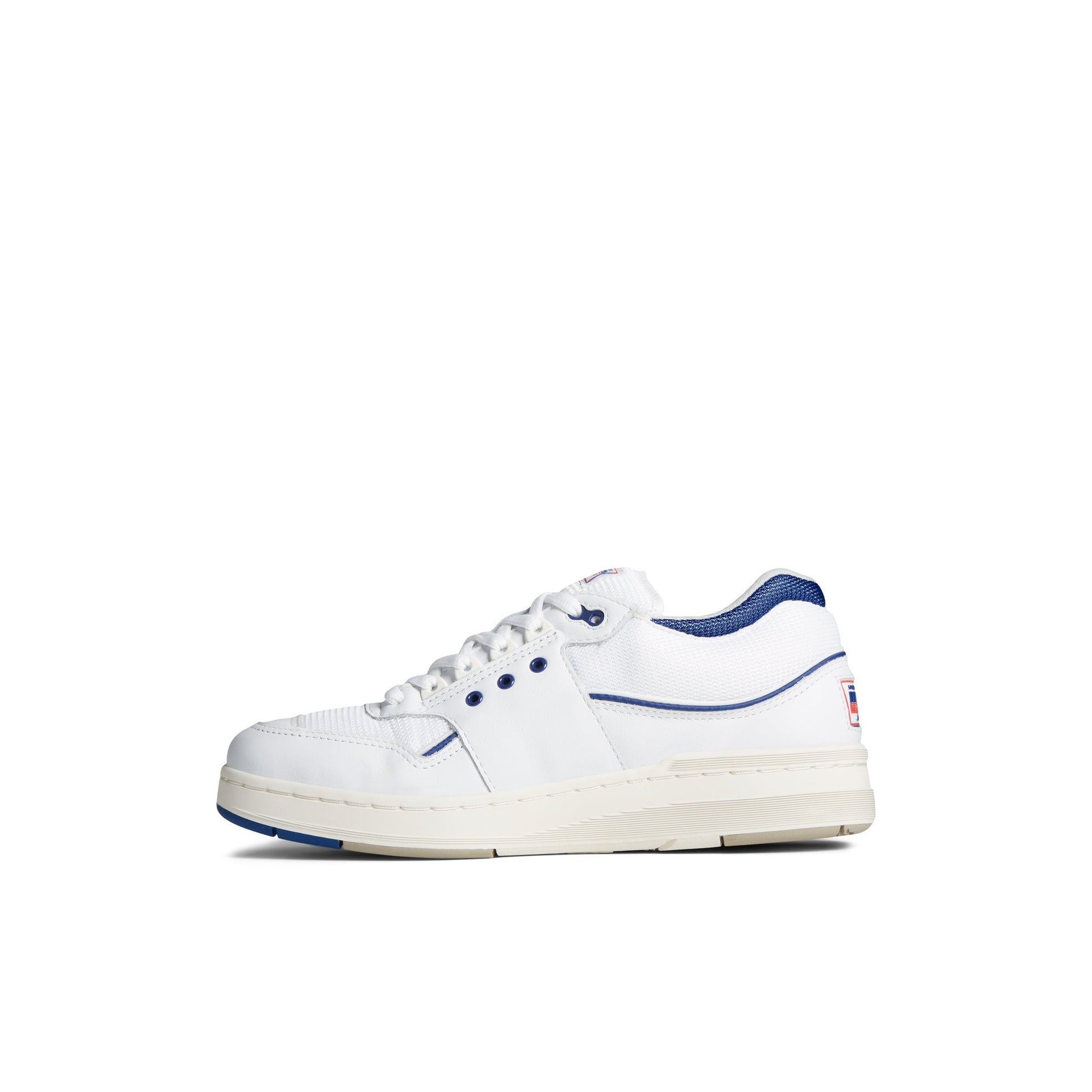 Side view of White US12 Sneaker Vulcanized Sneaker