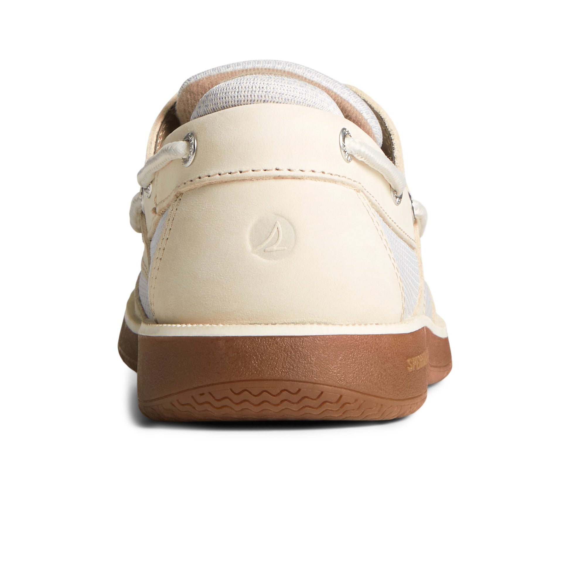 Close-up of the White Surveyor 2-Eye Boat Shoe Boat Shoes