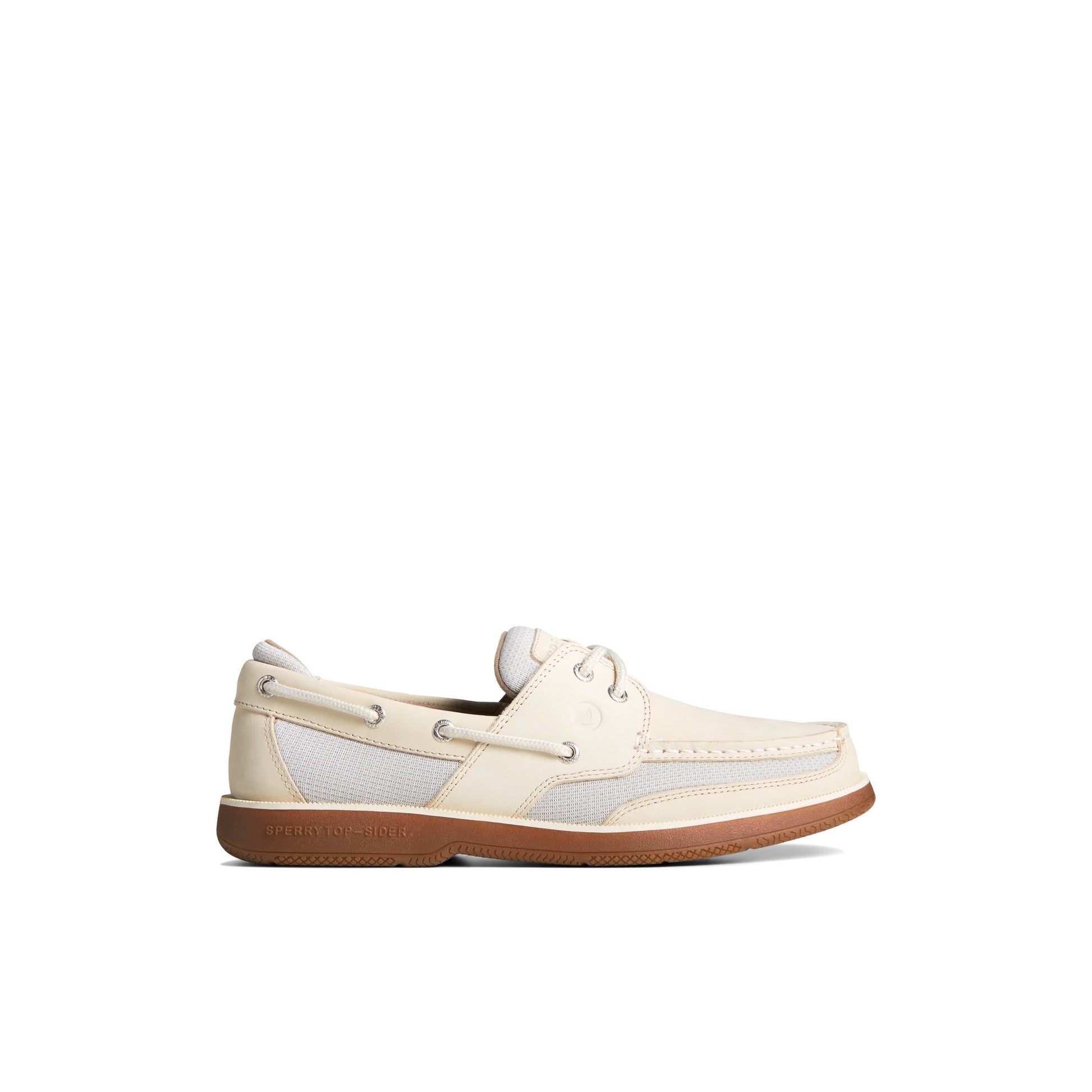 Main View of White Surveyor 2-Eye Boat Shoe Boat Shoes for Mens