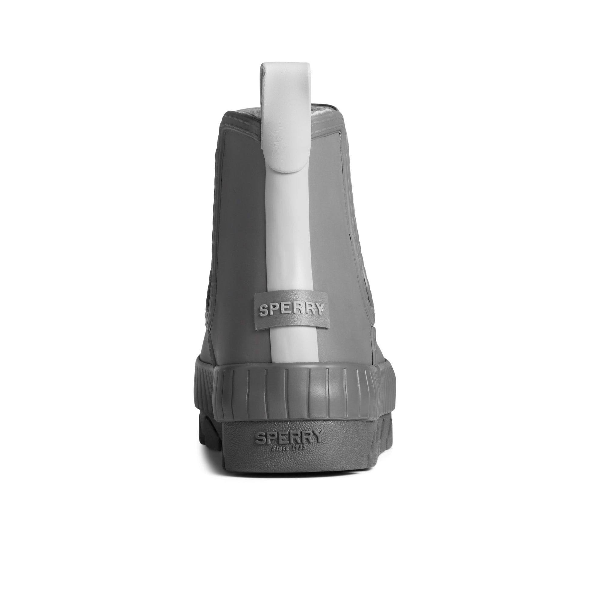 Close-up of the Grey Torrent Chelsea Waterproof Rain Boot Chelsea Rain Boot