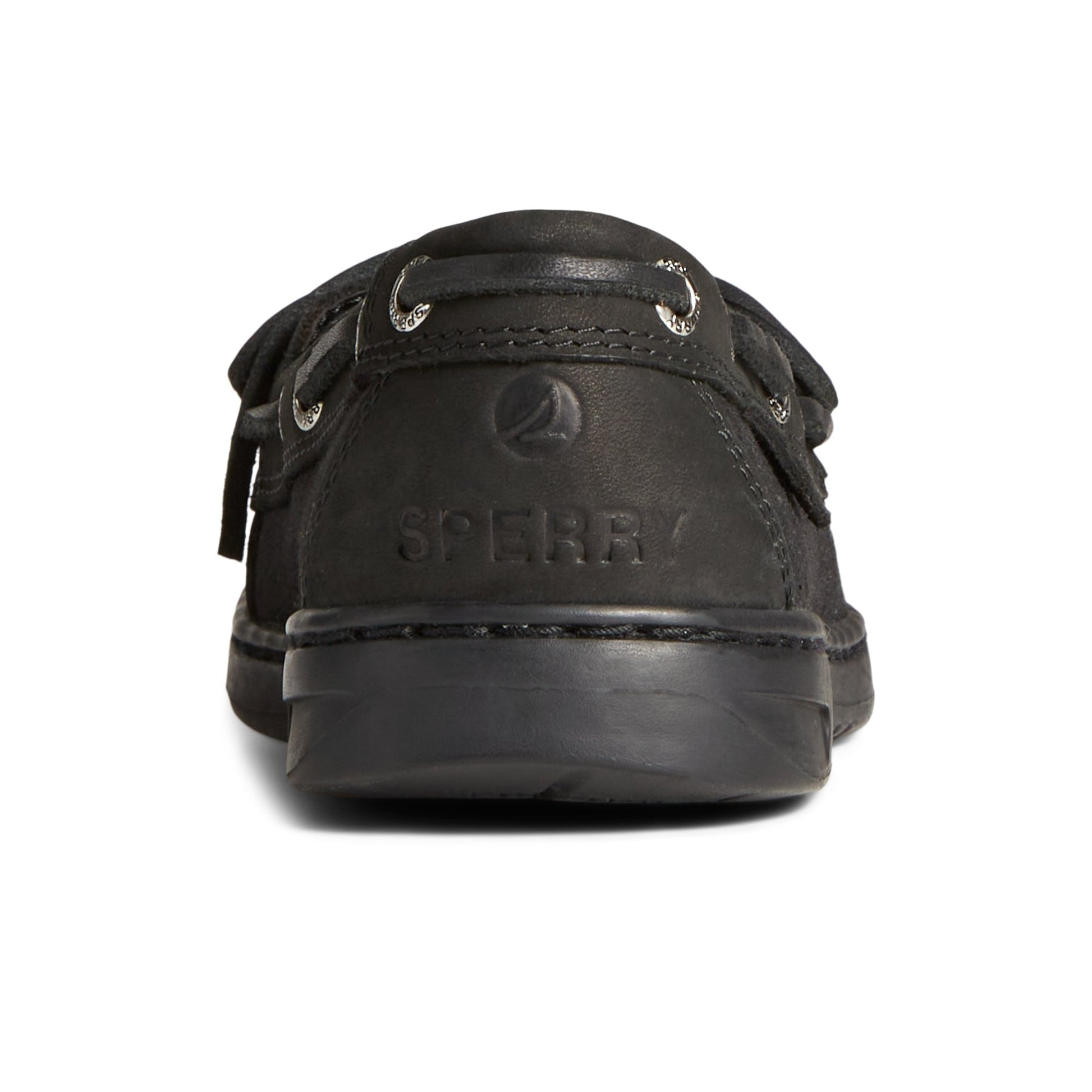 Close-up of the Black Angelfish Boat Shoe Boat Shoes