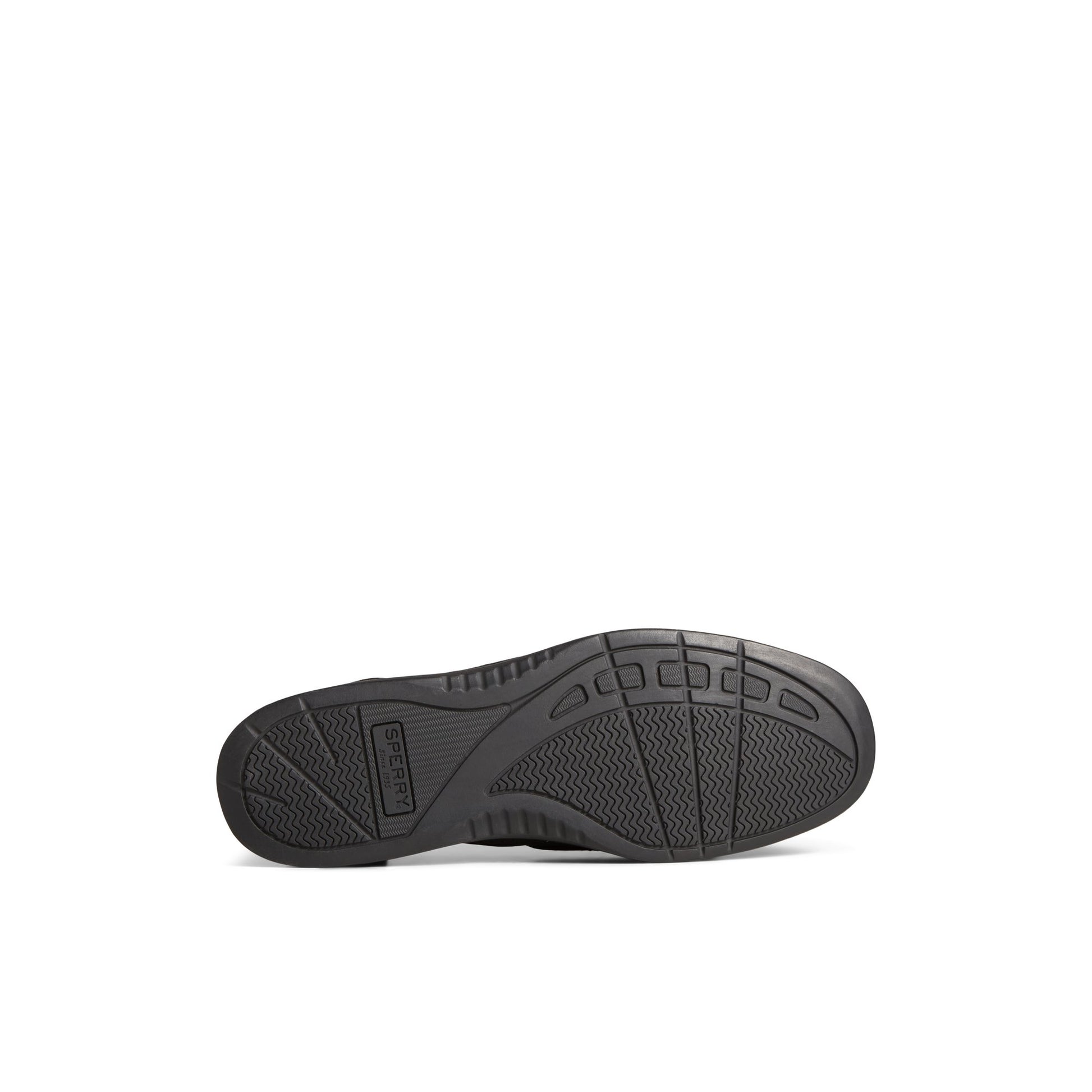 View of Black Angelfish Boat Shoe Boat Shoes's sole