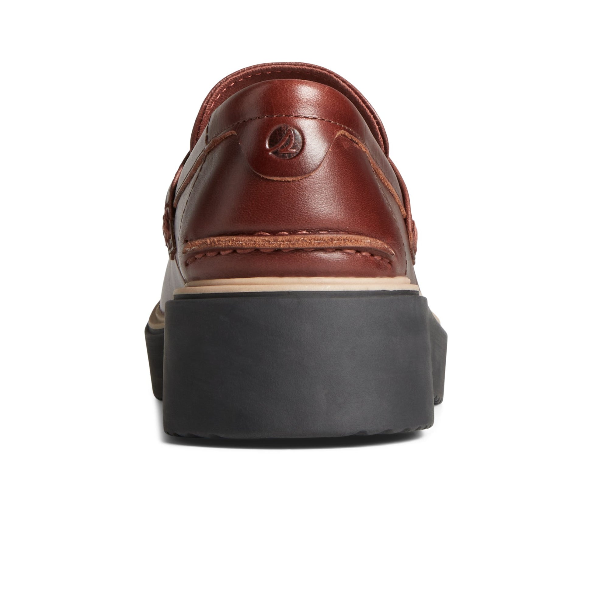 Close-up of the Dark Brown Bayside Boat Shoe Loafer Casual Shoes