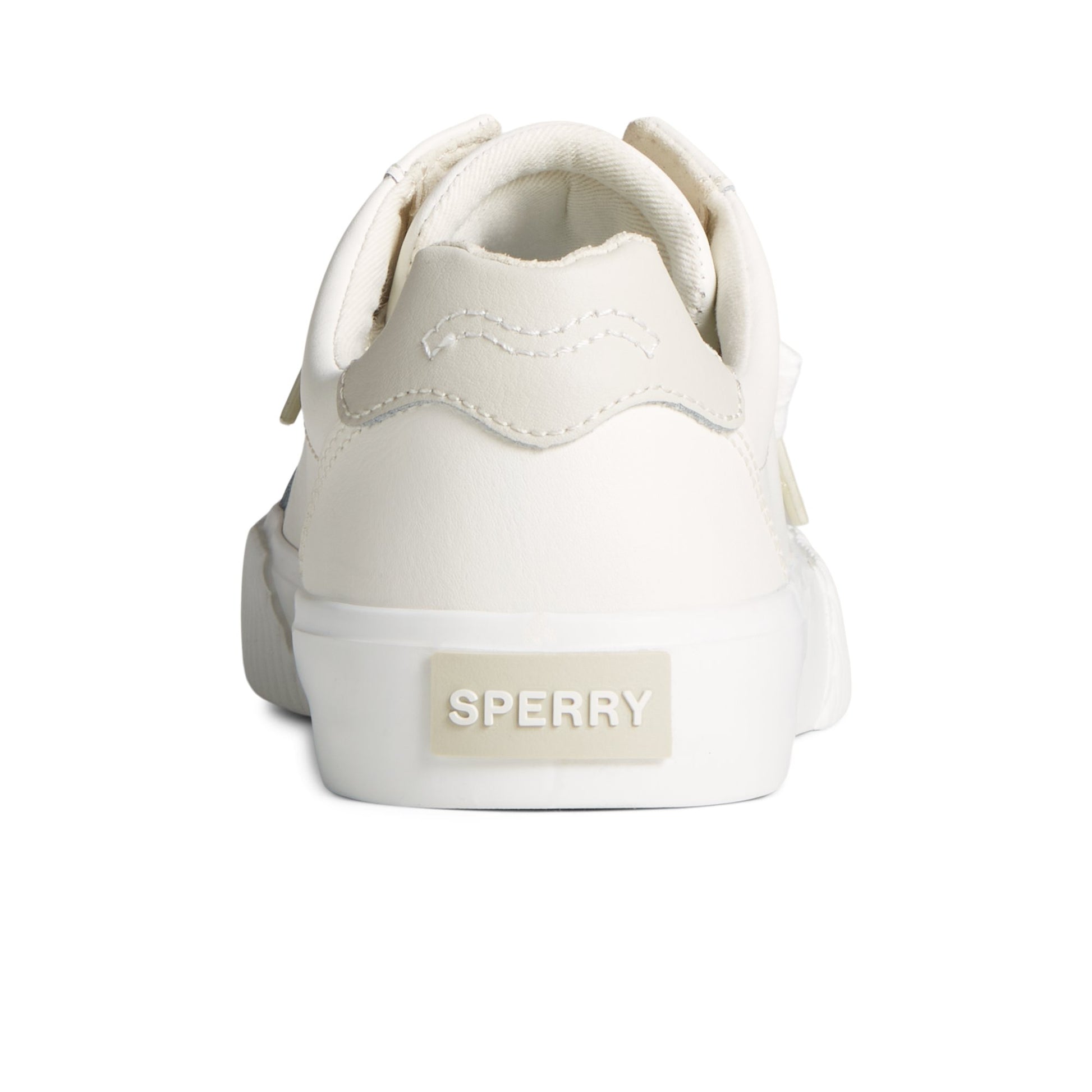 Close-up of the White Bermuda Leather Sneaker Low Top Sneakers