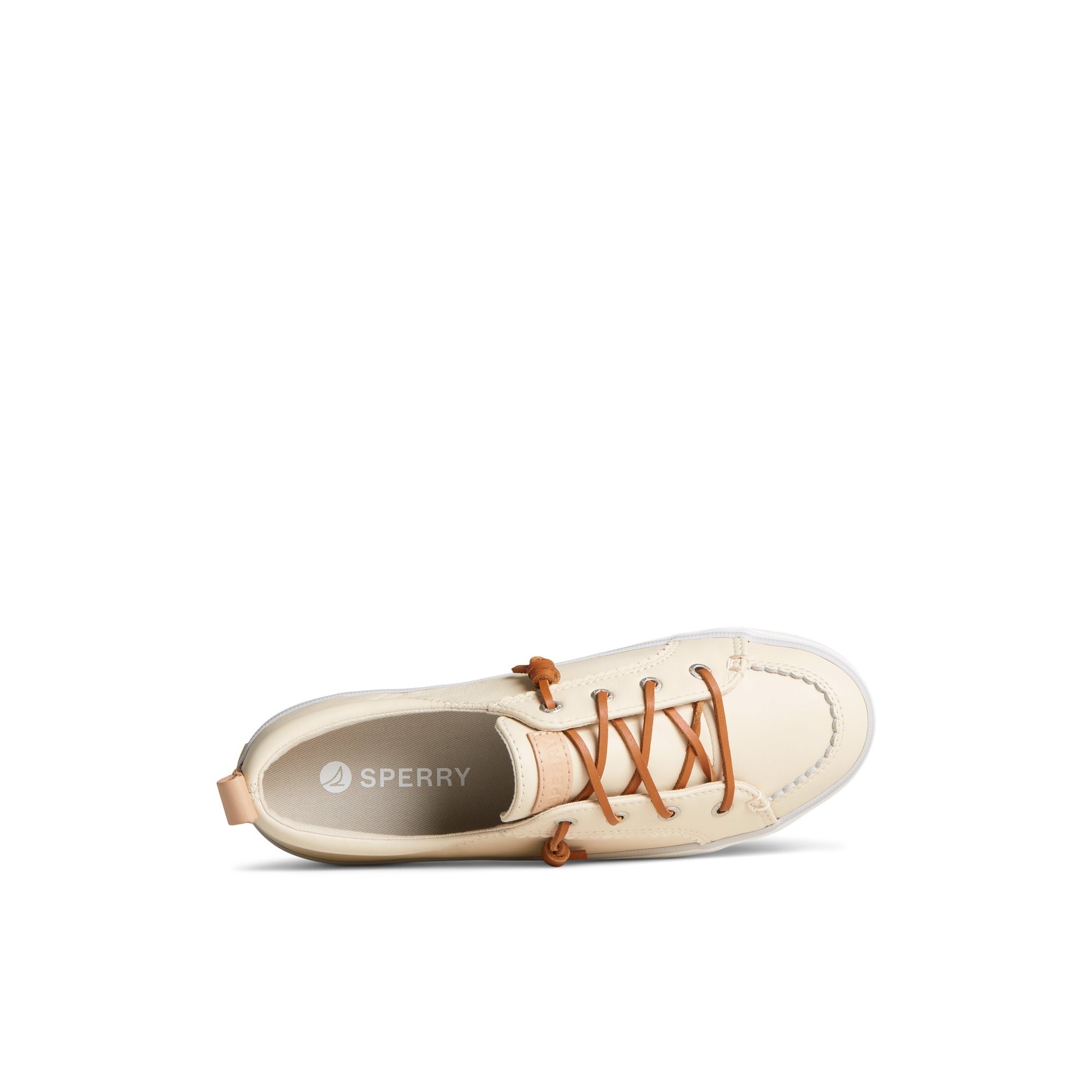 Top-down view of the Bone Crest Vibe Platform Sneaker Vulcanized Sneaker Mule