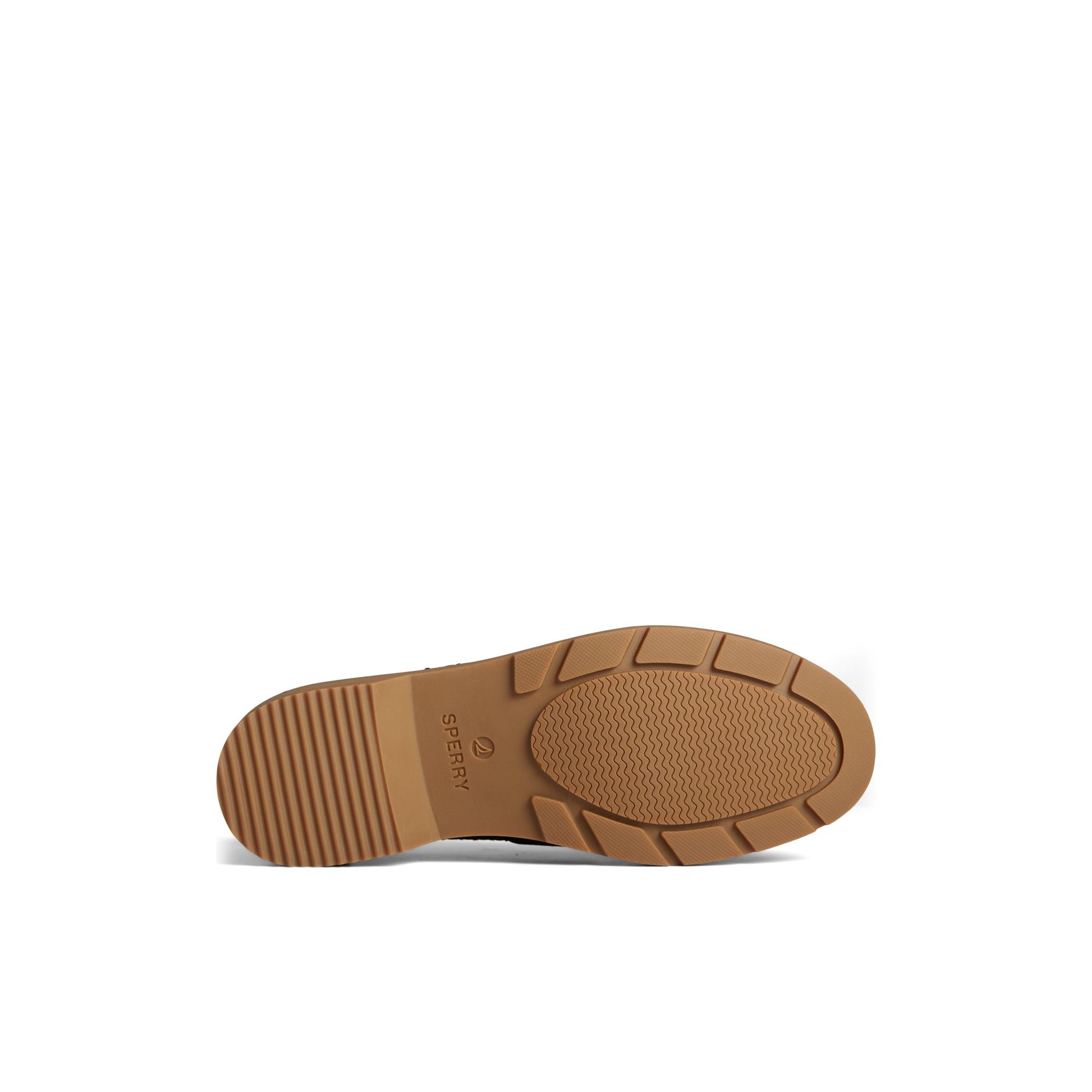 View of Black Wells Boat Shoe Boat Shoes's sole