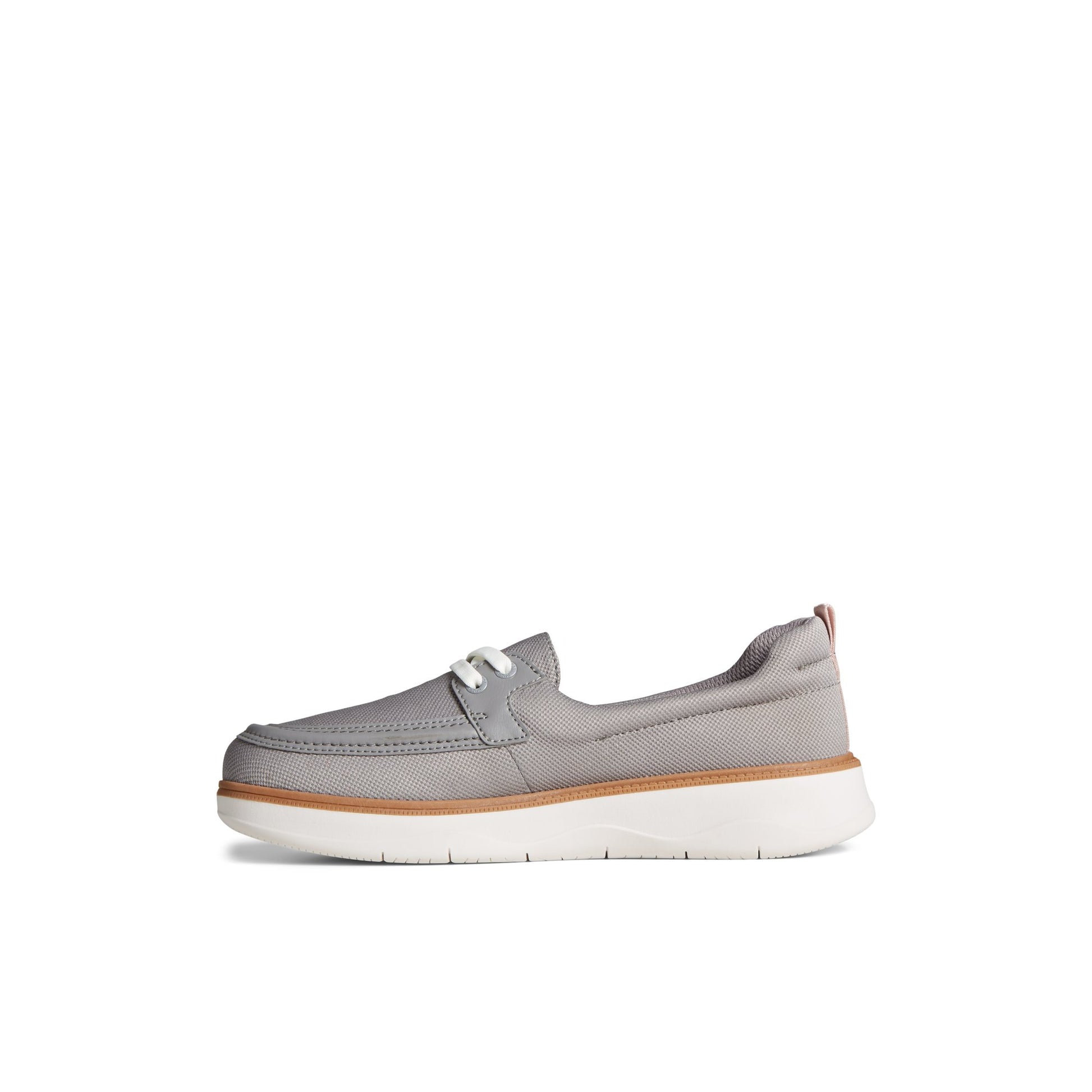 Side view of Grey Skipper Boat Shoe Boat Shoes