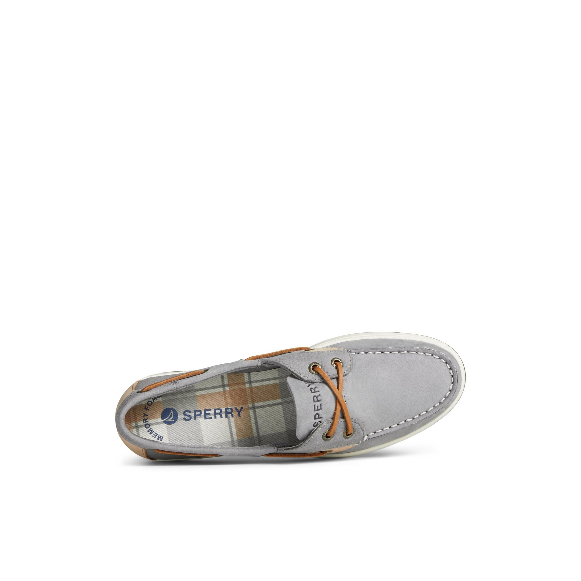 Top-down view of the Grey Coastfish Boat Shoe Boat Shoes