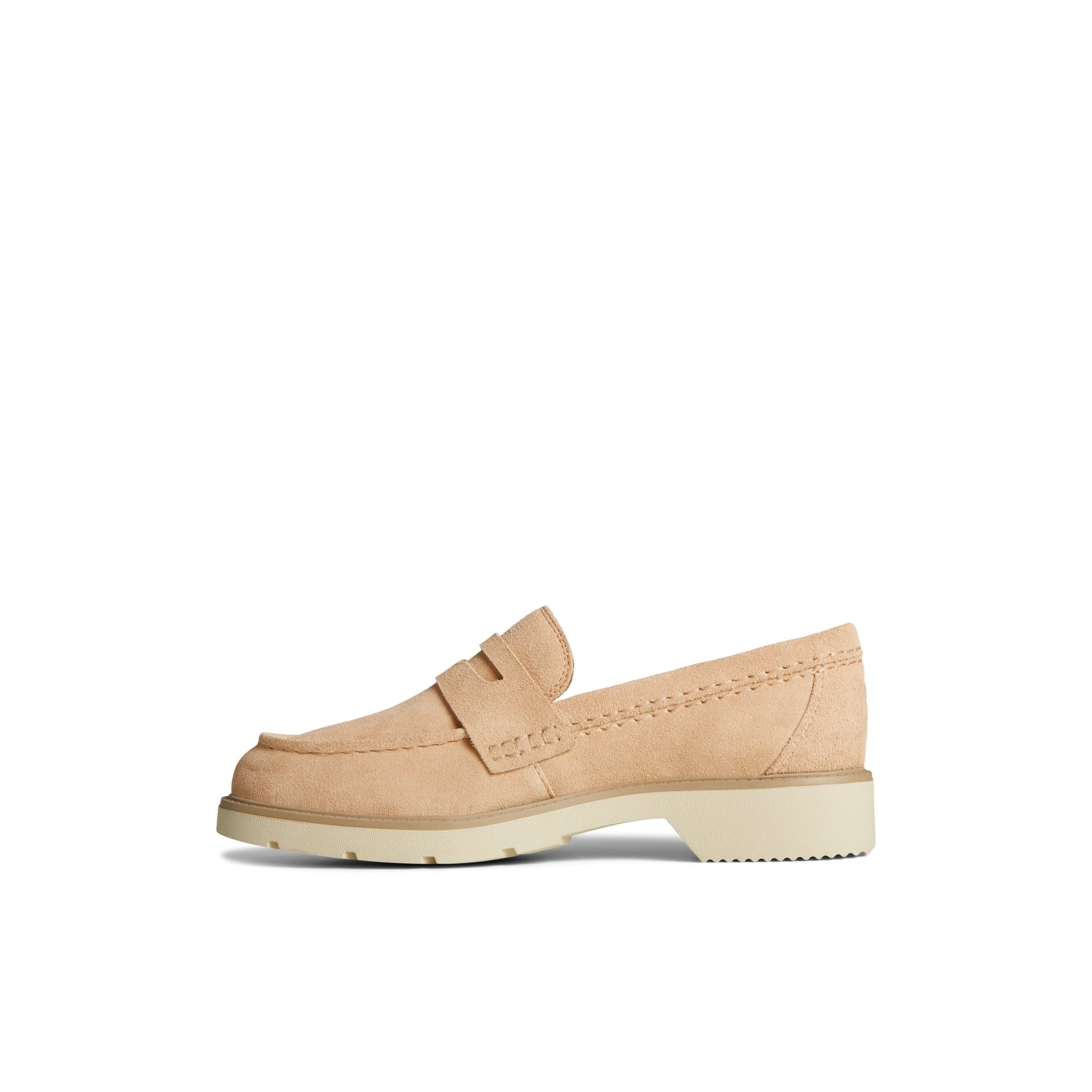 Side view of Bone Wells Loafer Boat Shoes